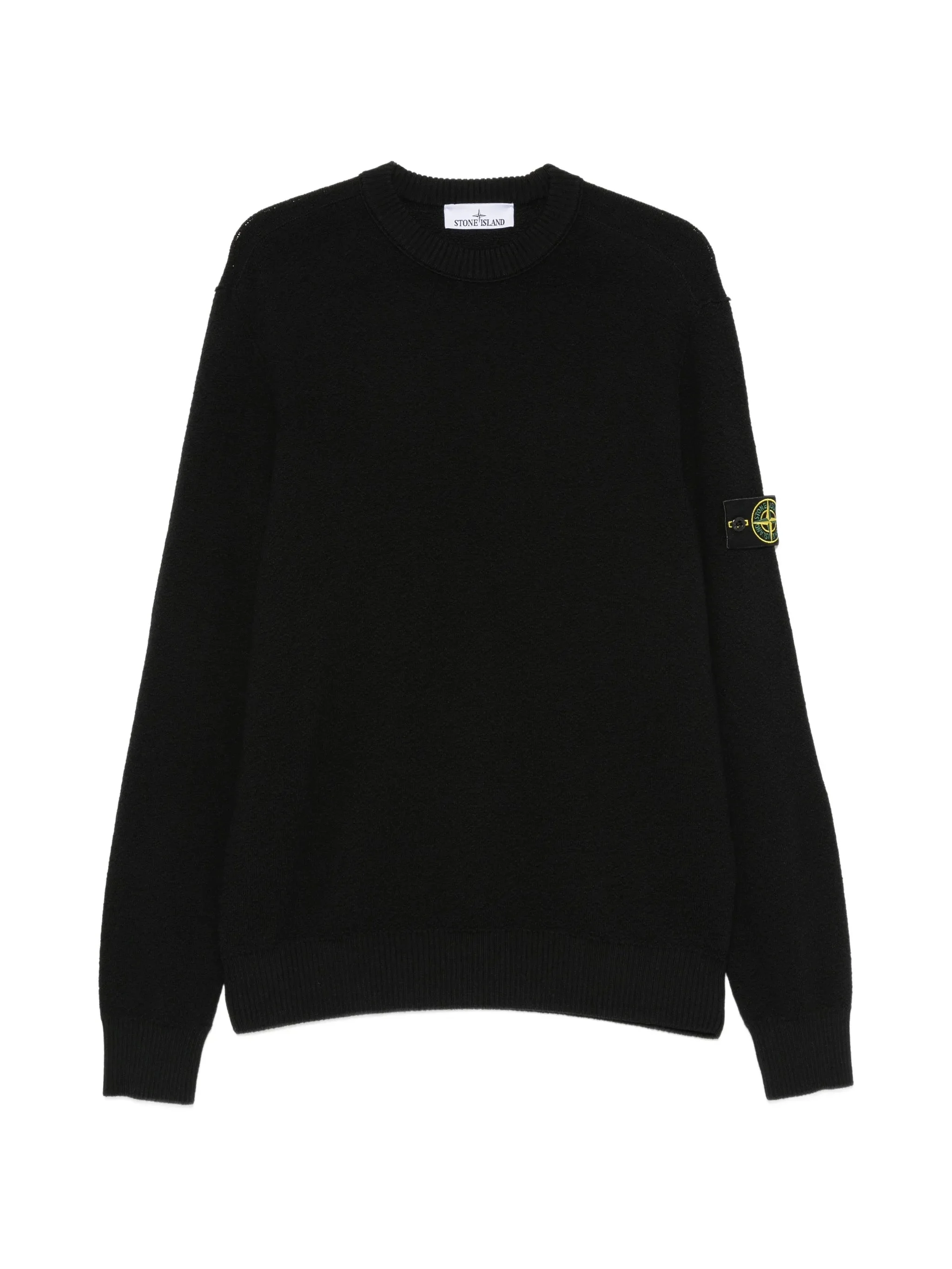 Stone Island Logo-patch Ribbed-trim Sweater - 1