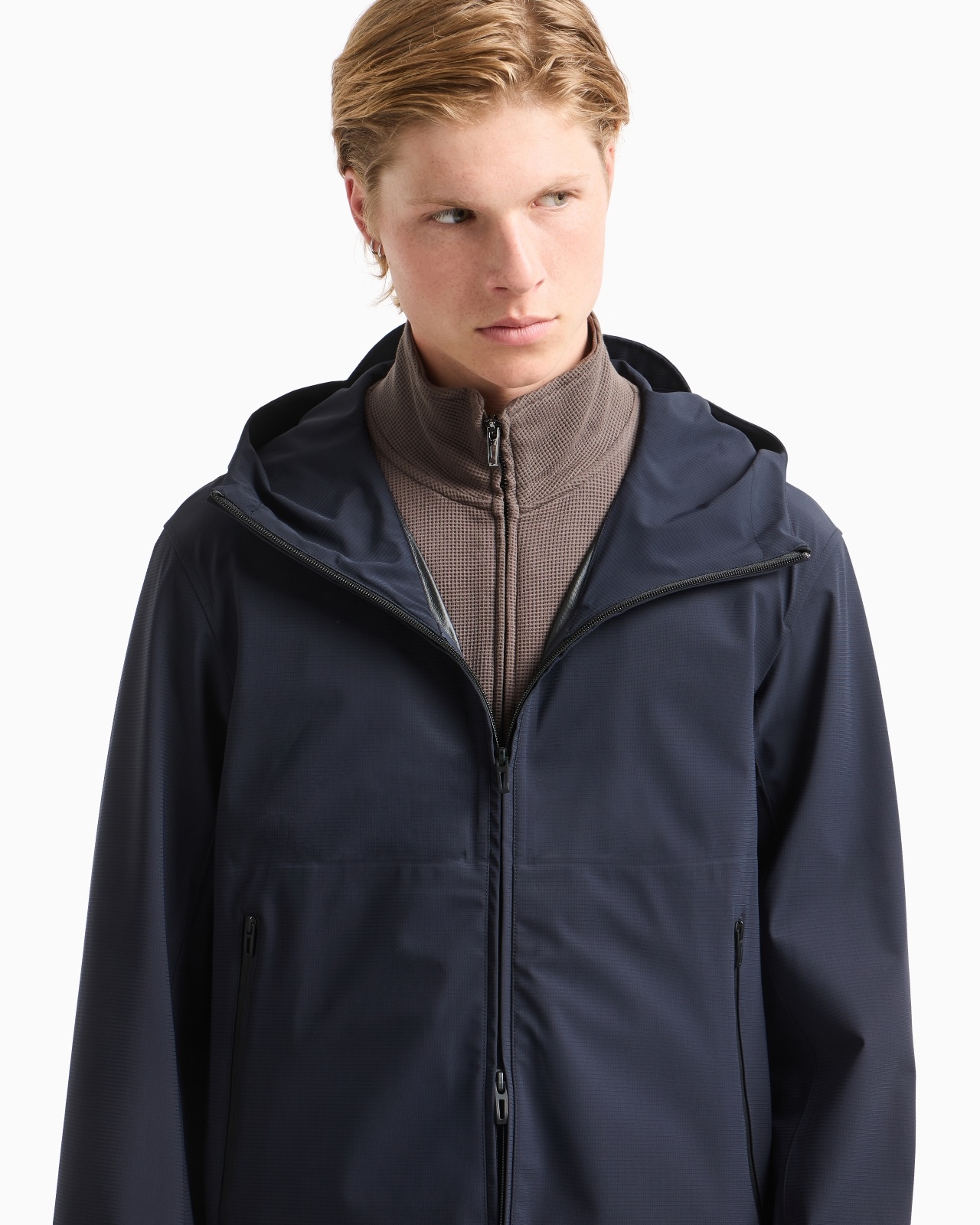 TRAVEL ESSENTIALS WATER-REPELLENT NYLON HOODED BLOUSON - 5