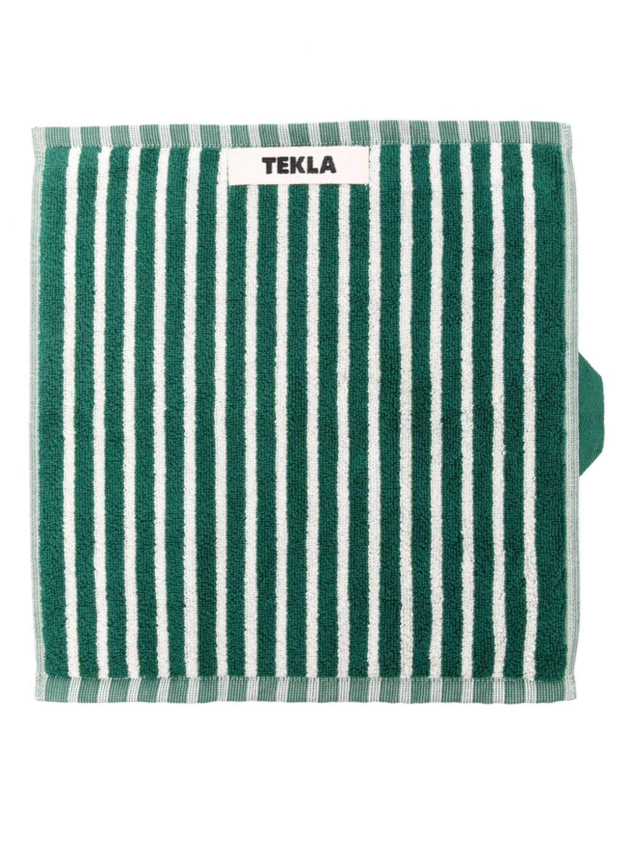 striped organic cotton towel (30cmx30cm) - 1