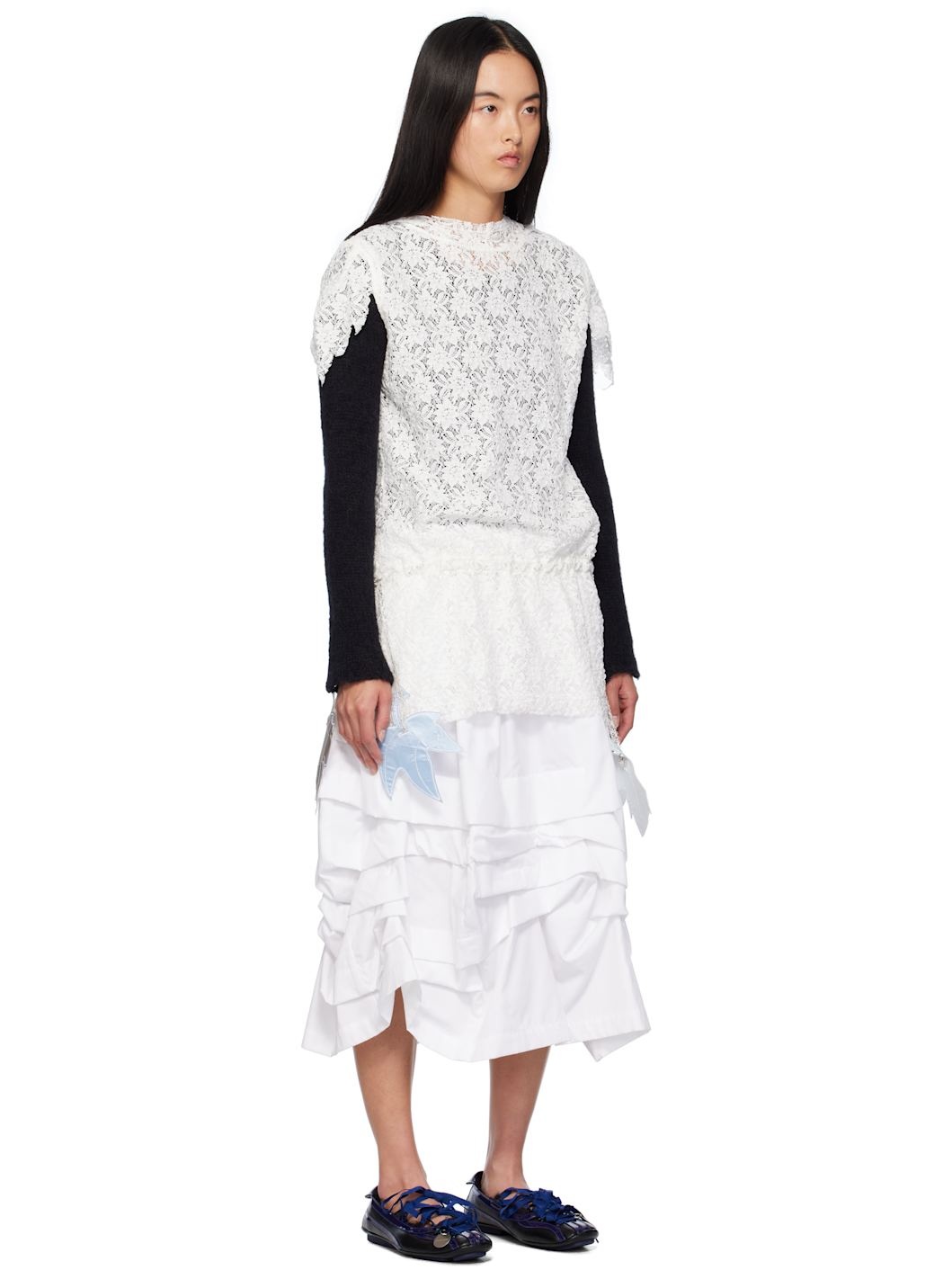 White Garden Minidress - 2