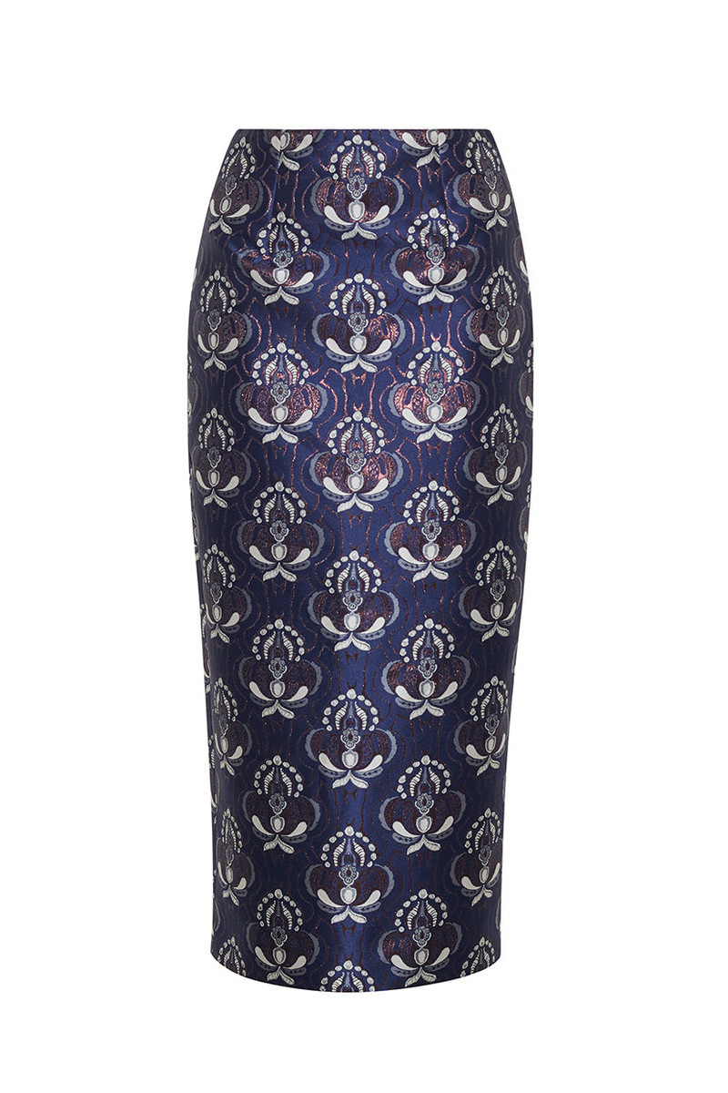 Sienna Skirt Jet-Set Tailoring in Full Bloom 1