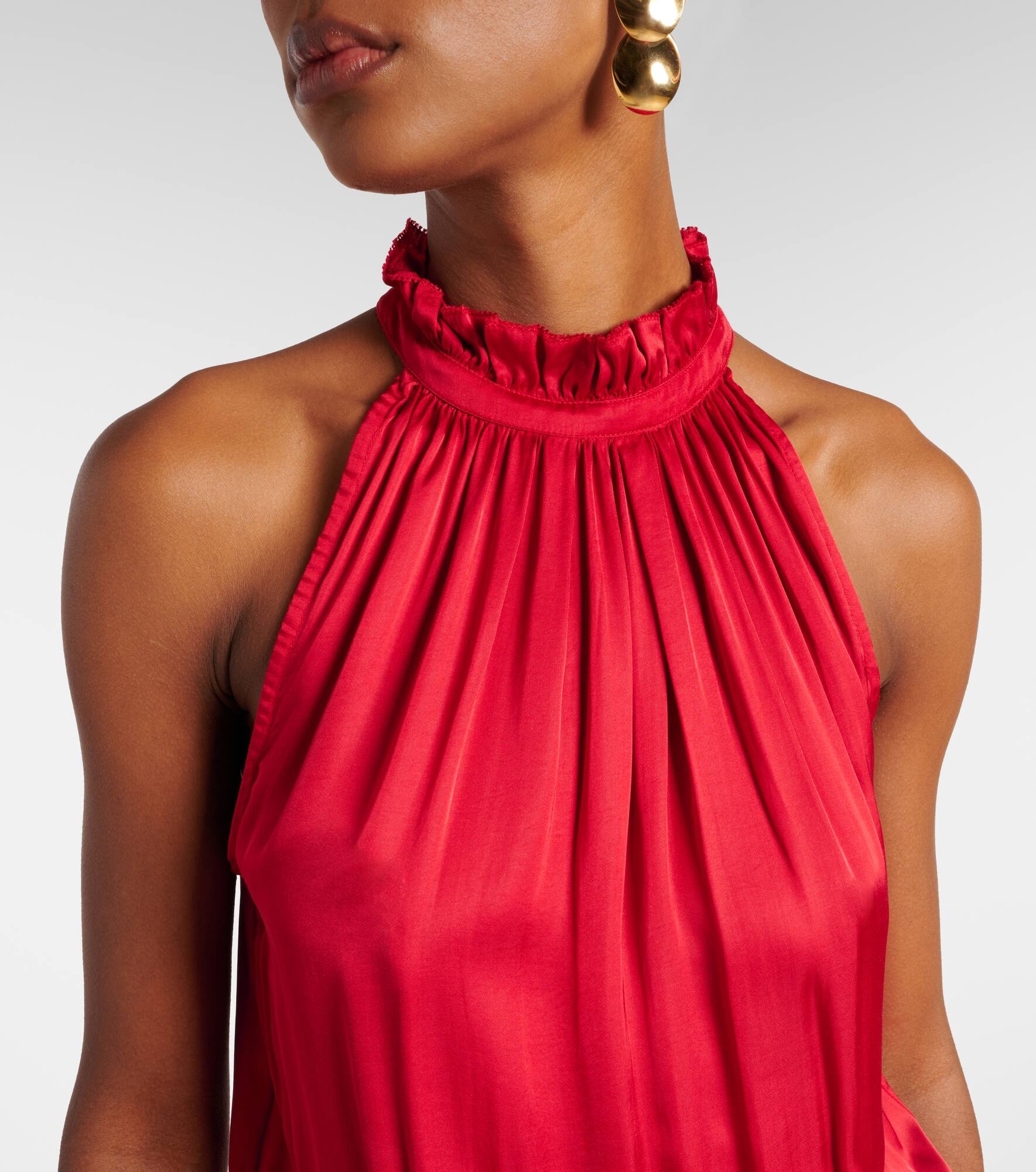 Nina satin maxi dress - 4