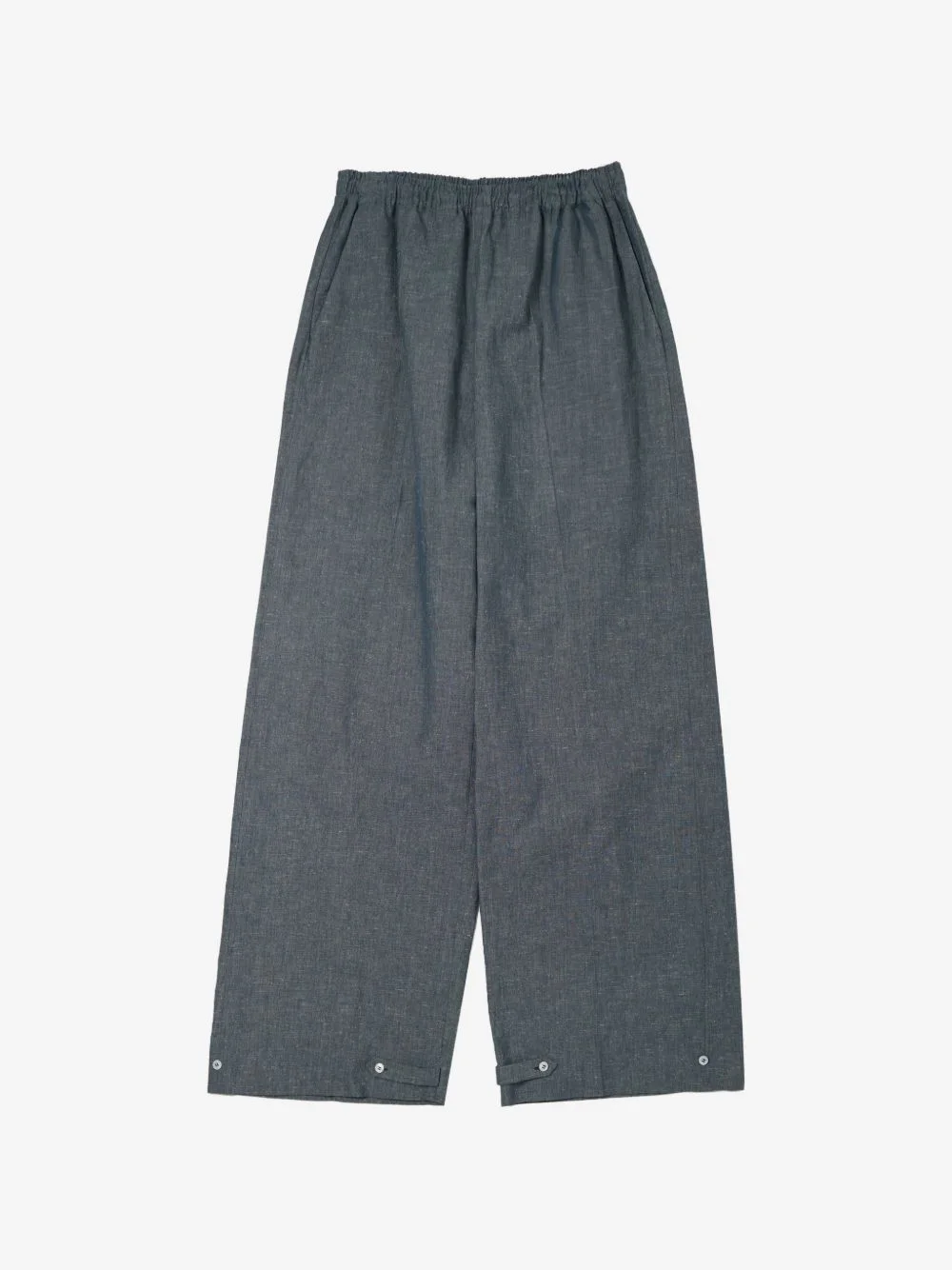 elasticated-waist button-cuff trousers - 1
