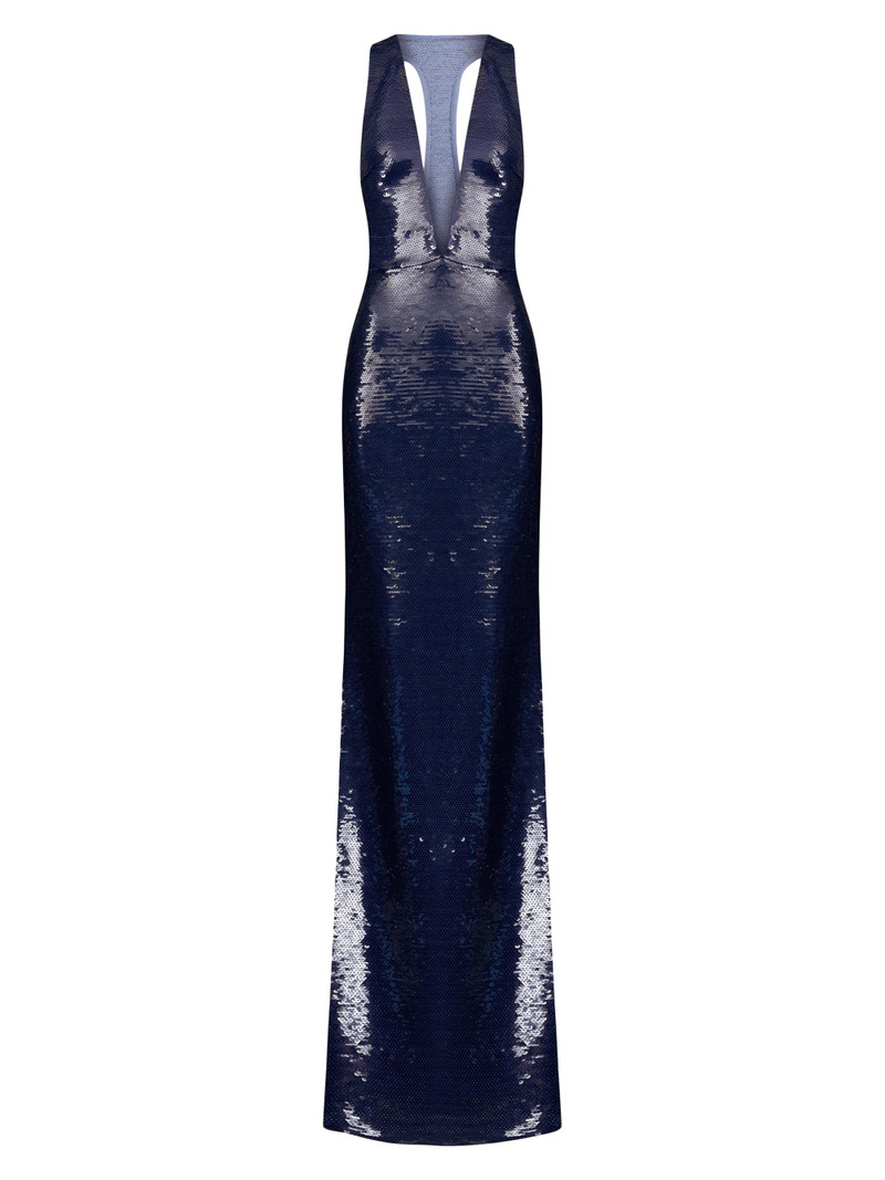 Women's Olympia Plunging Racerback Gown - Alto Mare 1