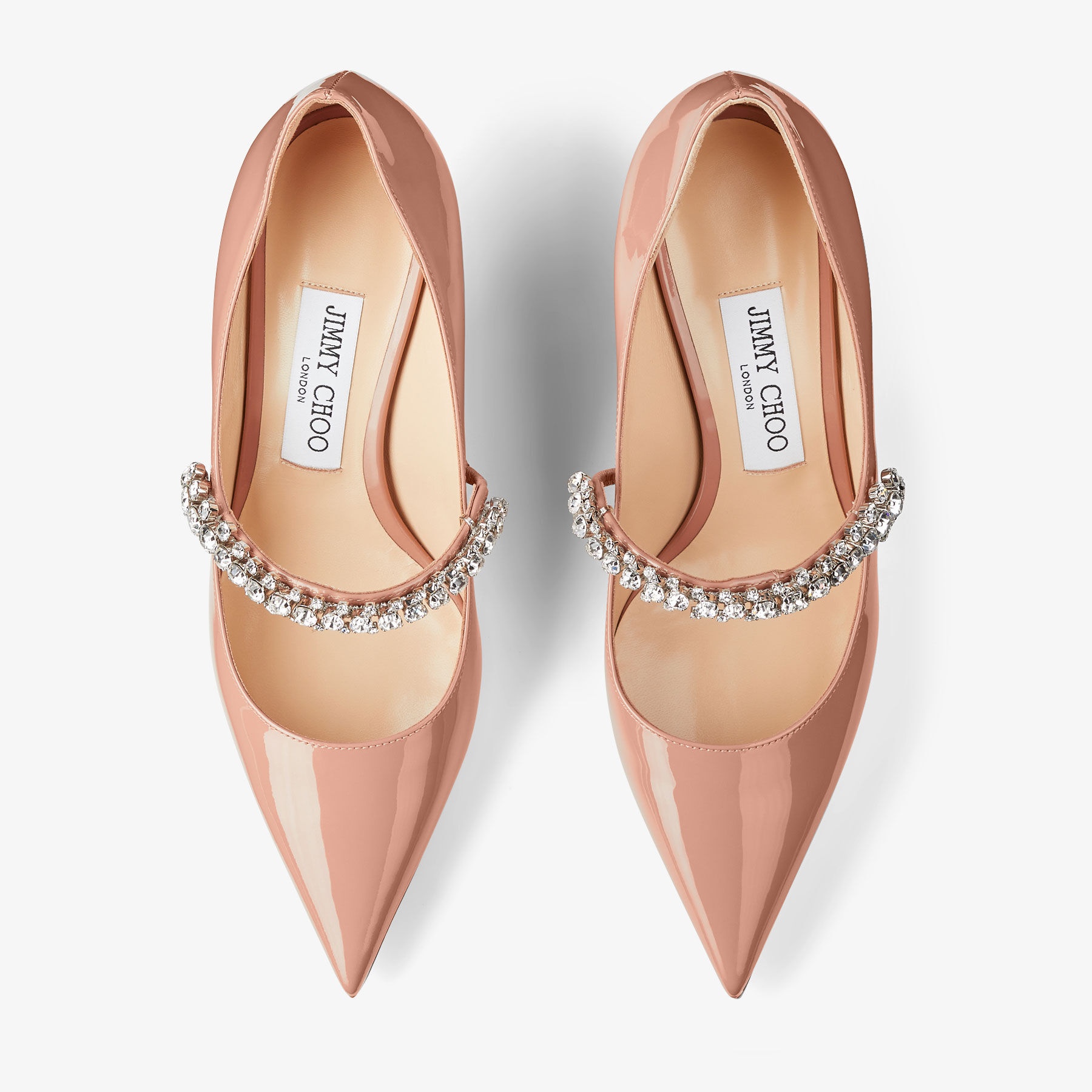 Bing Pump 65
Ballet Pink Patent Leather Pumps with Crystals - 5