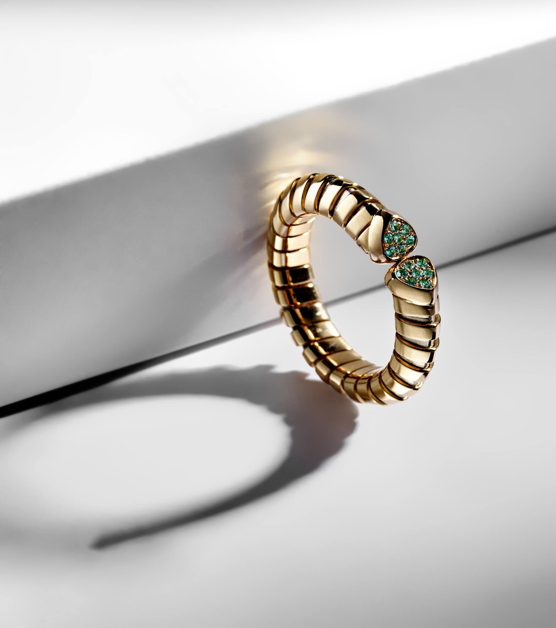 Trisolina 18kt gold ring with tourmalines - 5