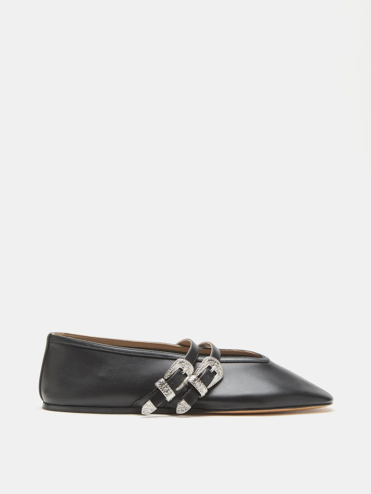 Ballet Claudia Slipper / Black Leather - 1