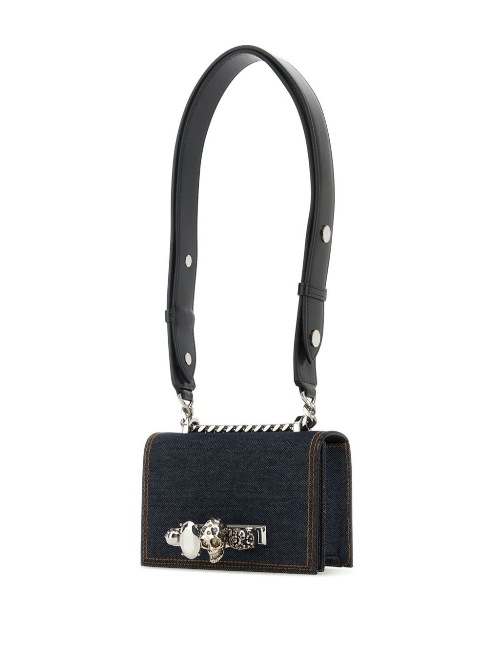 Mini Jewelled denim satchel bag - 3