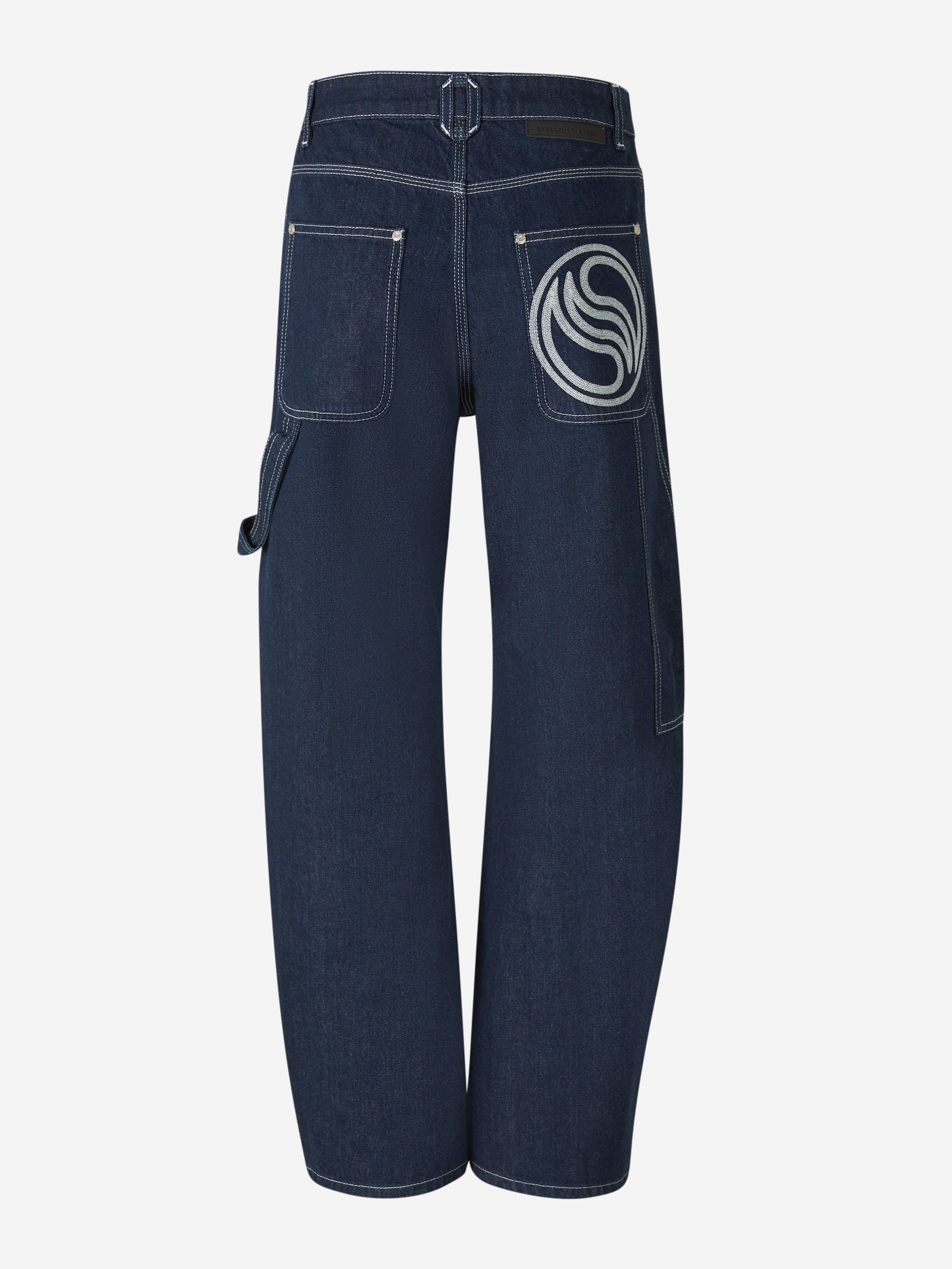 【関税&送料込】Stella Mccartney Cargo Jeans Stella McCartney mid-rise wide-leg Cargo Jeans | Blue | FARFETCH