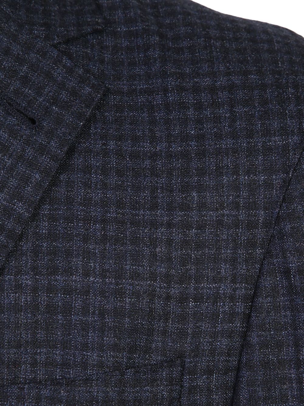 checked wool blazer - 3