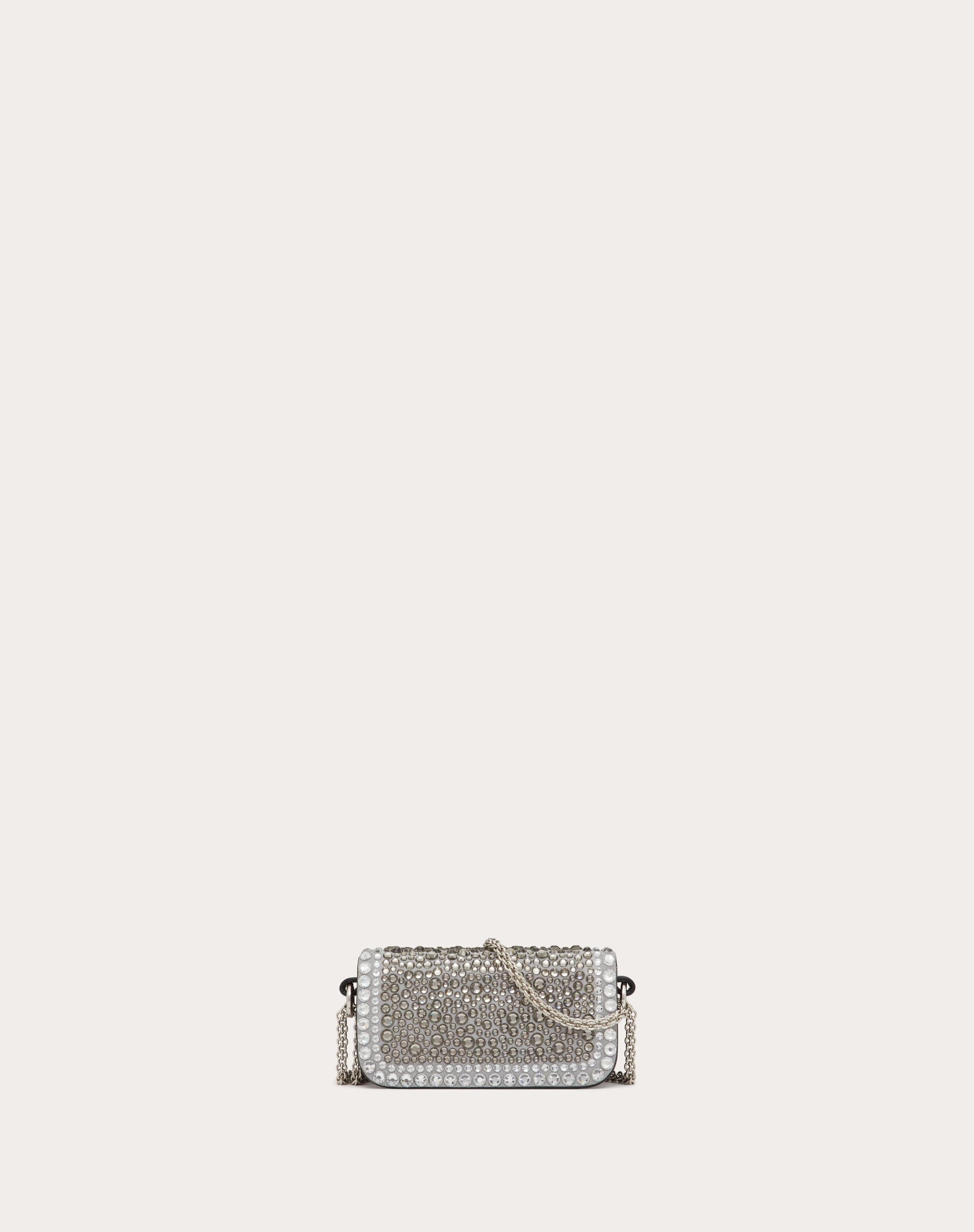 MICRO VALENTINO GARAVANI LOCÒ CHAIN BAG WITH RHINESTONES - 4