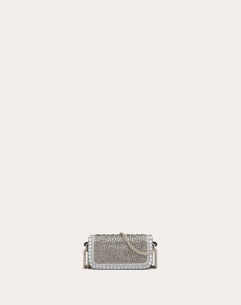 MICRO VALENTINO GARAVANI LOCÒ CHAIN BAG WITH RHINESTONES 4