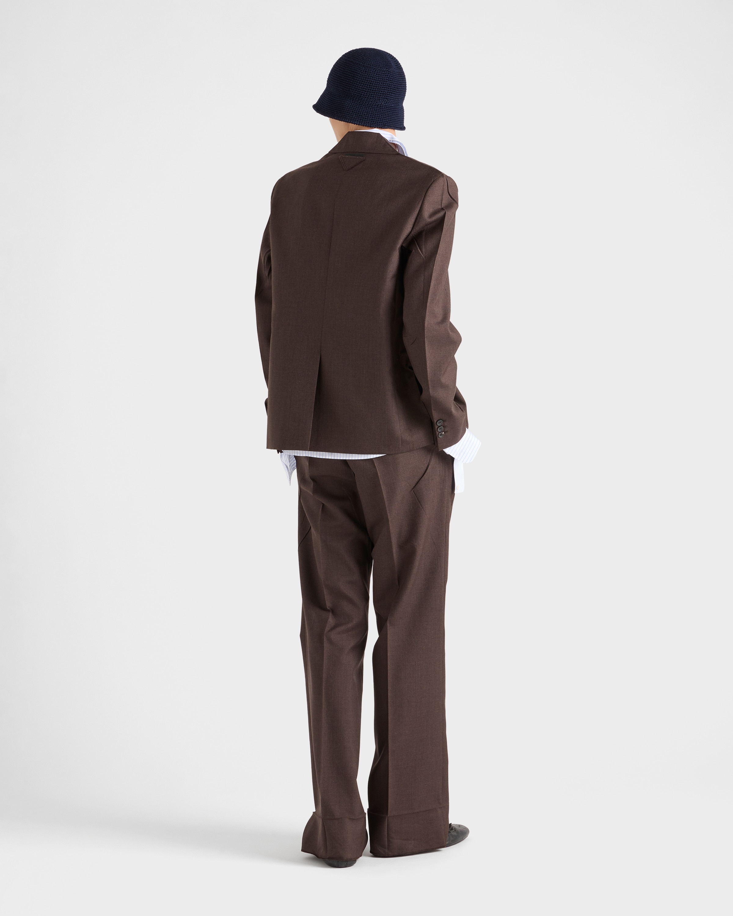 Single-breasted mohair and silk jacket - 5