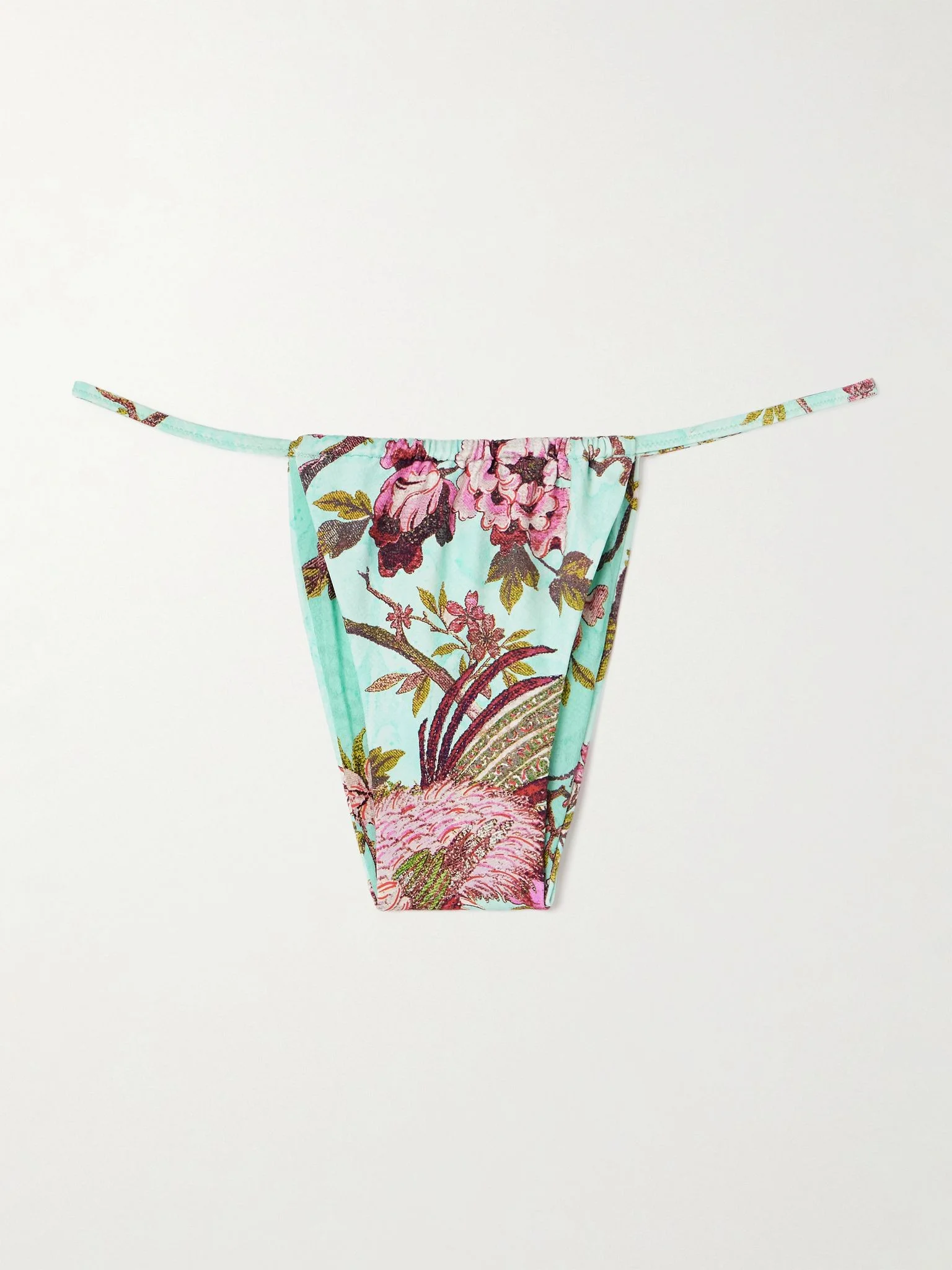 + Roberto Cavalli Signature Swim String Bikini Bottom - Fagianella Multi - 1