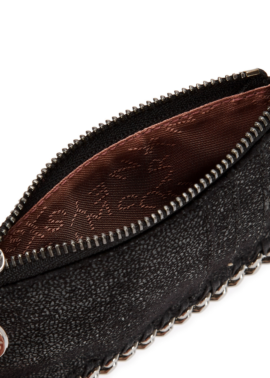 Falabella faux suede card holder - 4