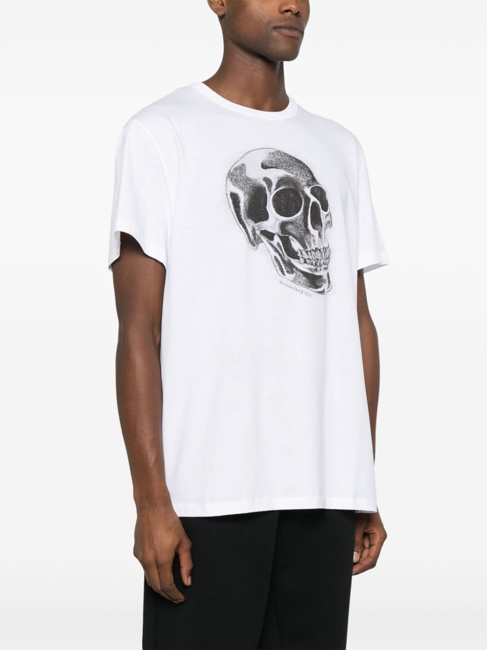 skull-print T-shirt - 3