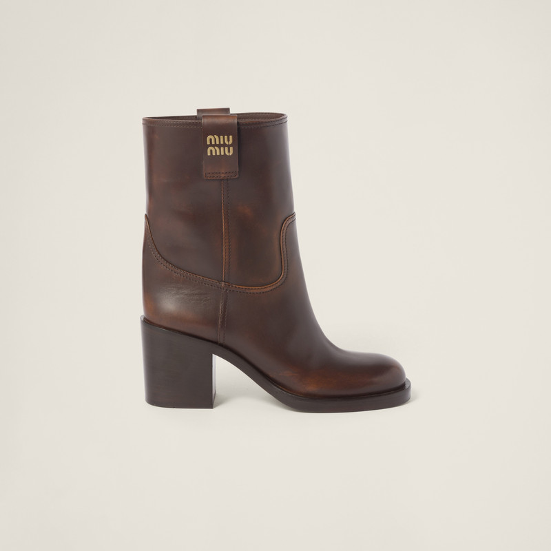 Fumé leather booties 2