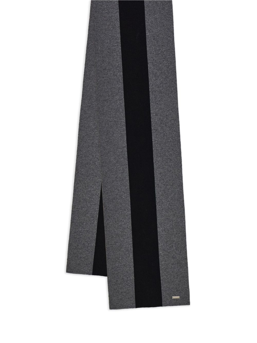 central-stripe wool-cashmere blend scarf - 3