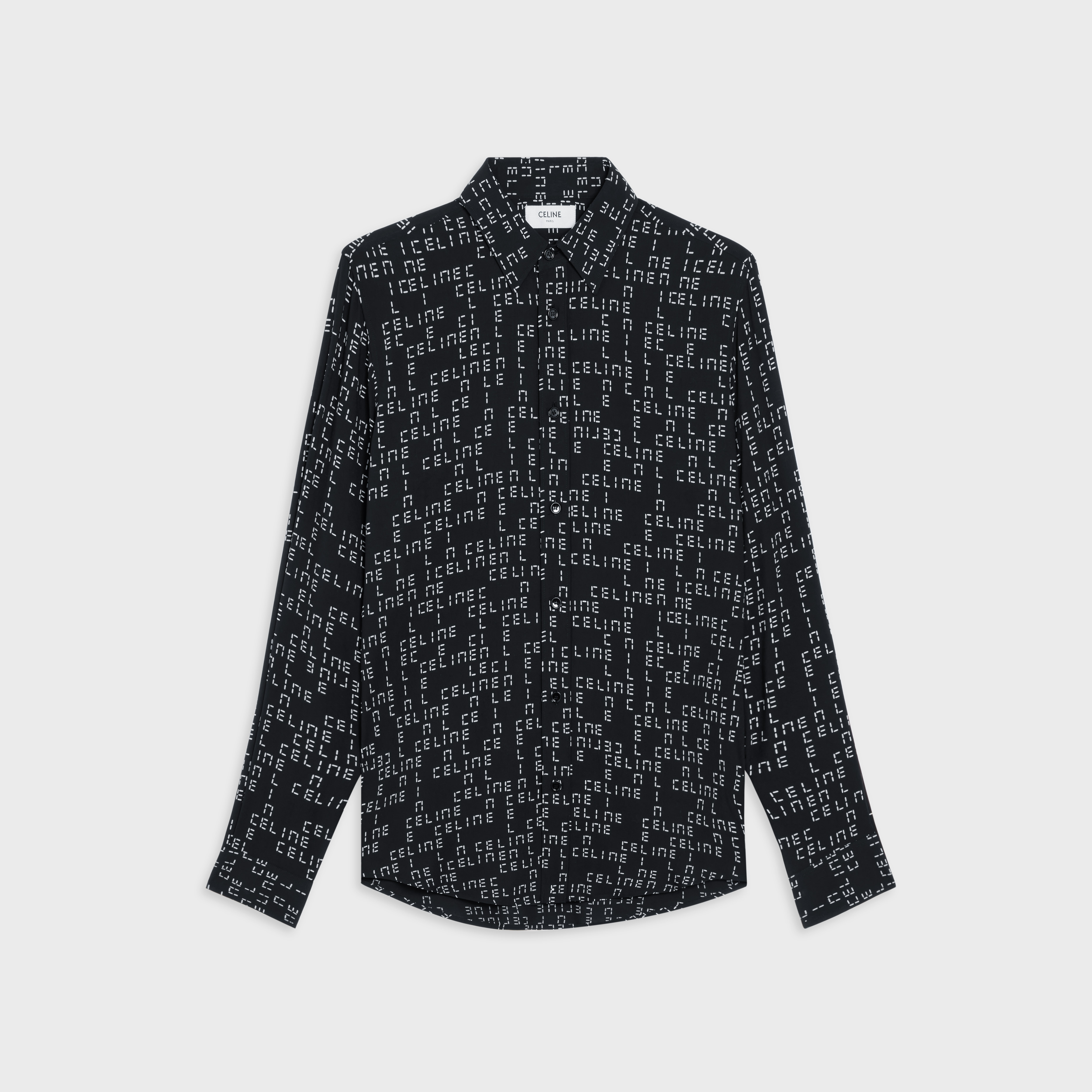 LOOSE SHIRT IN PRINTED VISCOSE - 1