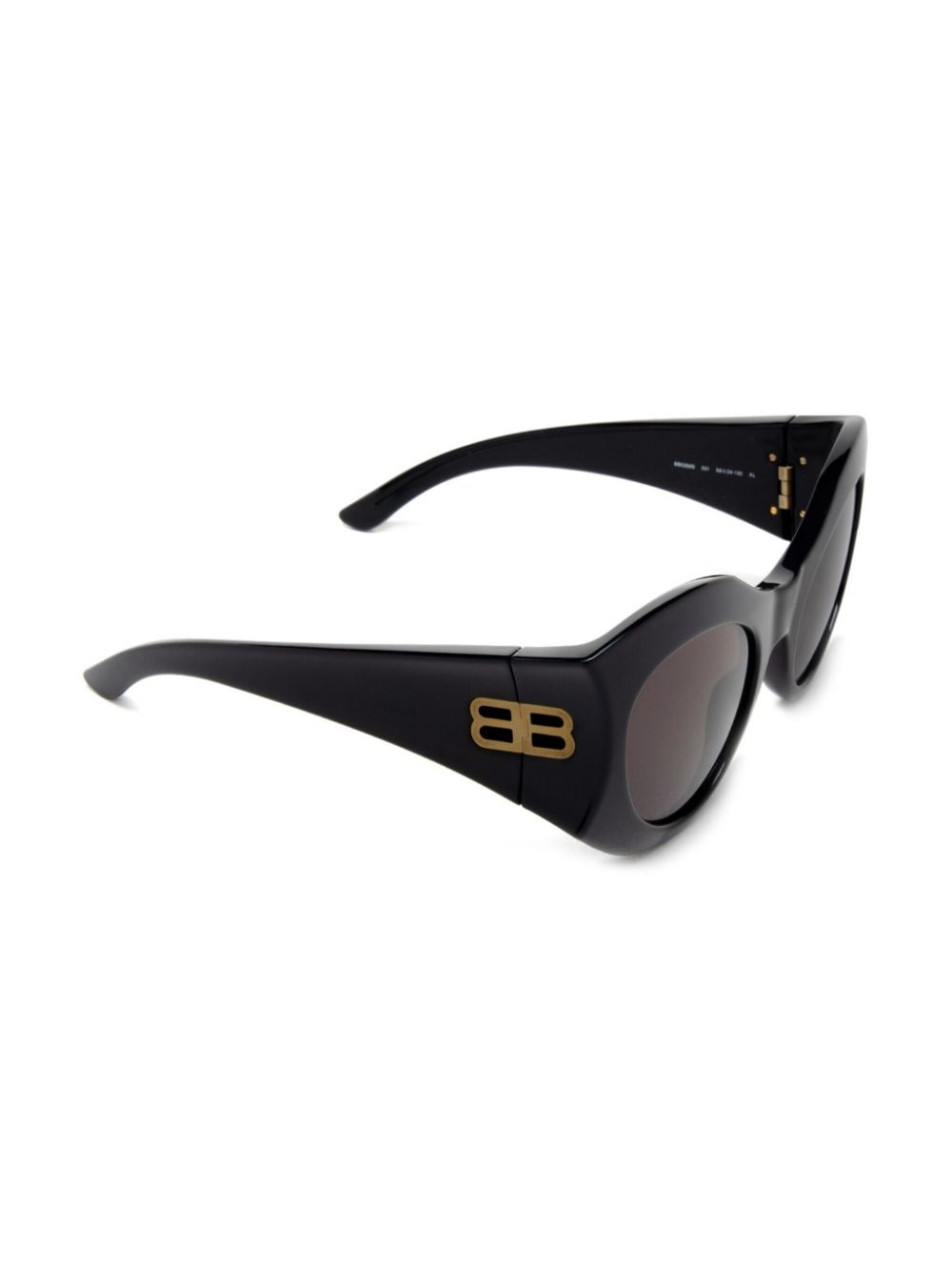 logo-plaque round-frame sunglasses - 2