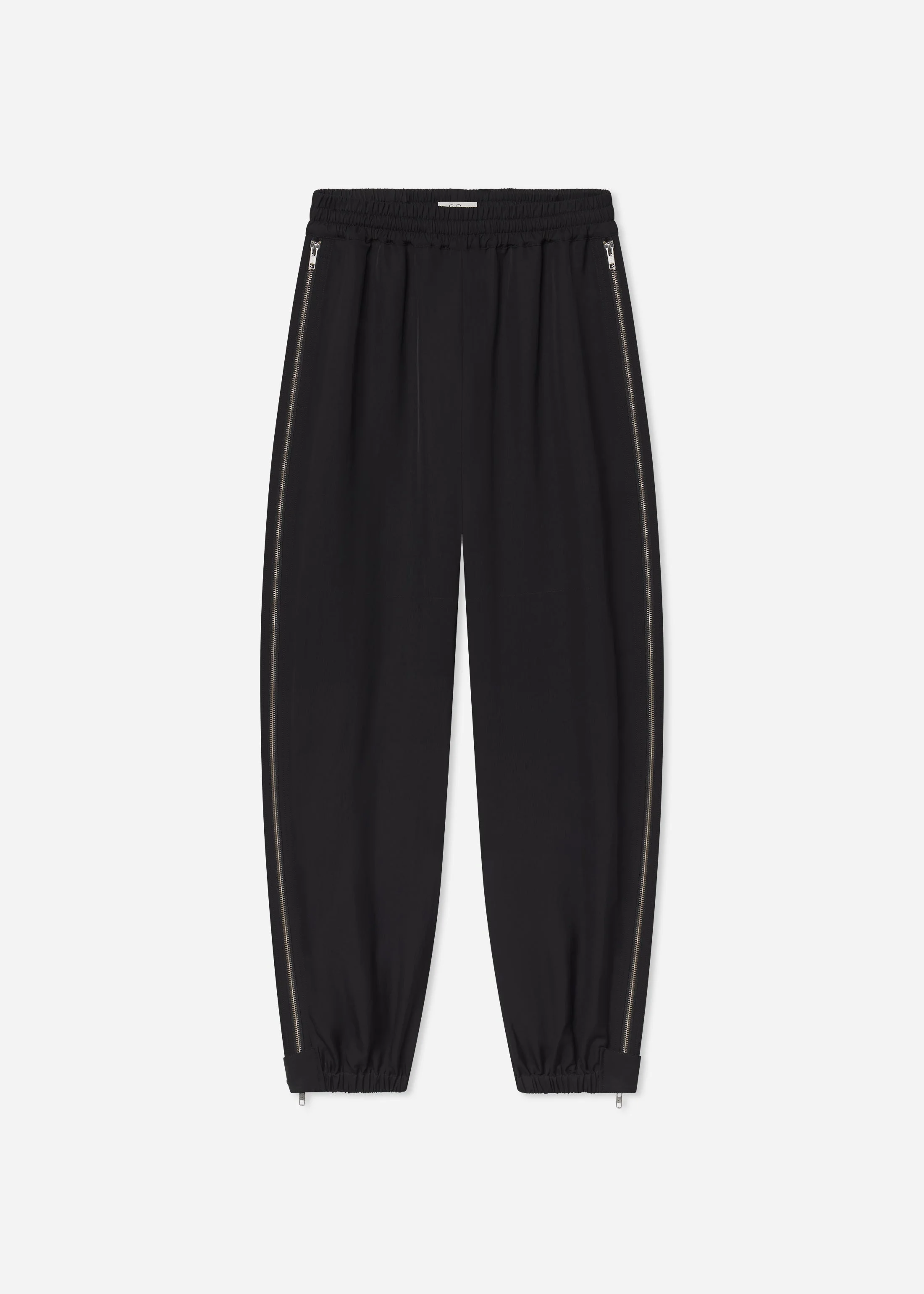 Articulated Vented Pant in Silk Viscose - 1