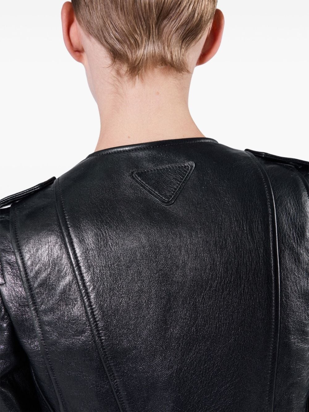 leather biker jacket - 6