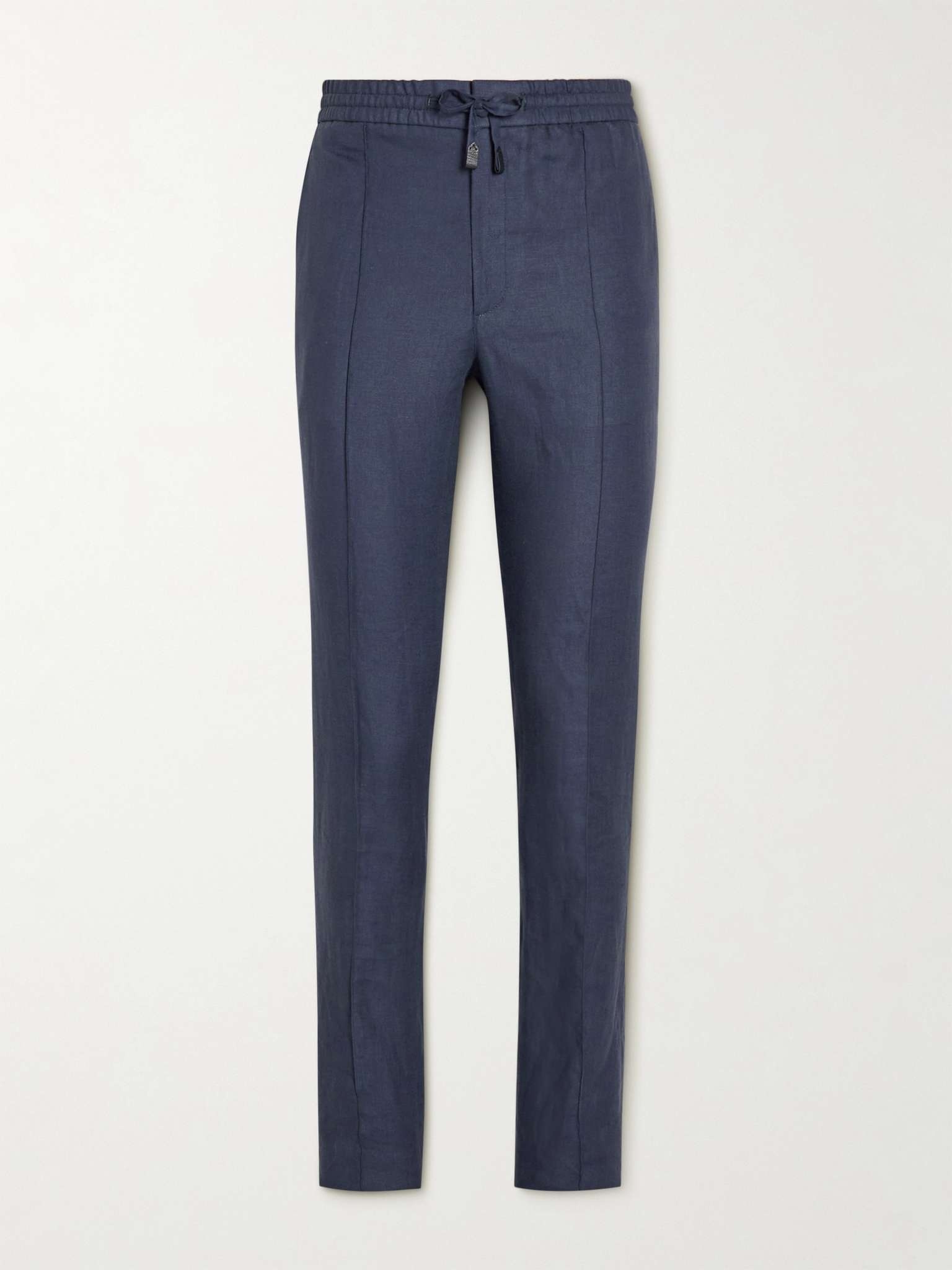 Sidney Slim-Fit Tapered Linen Drawstring Trousers - 1