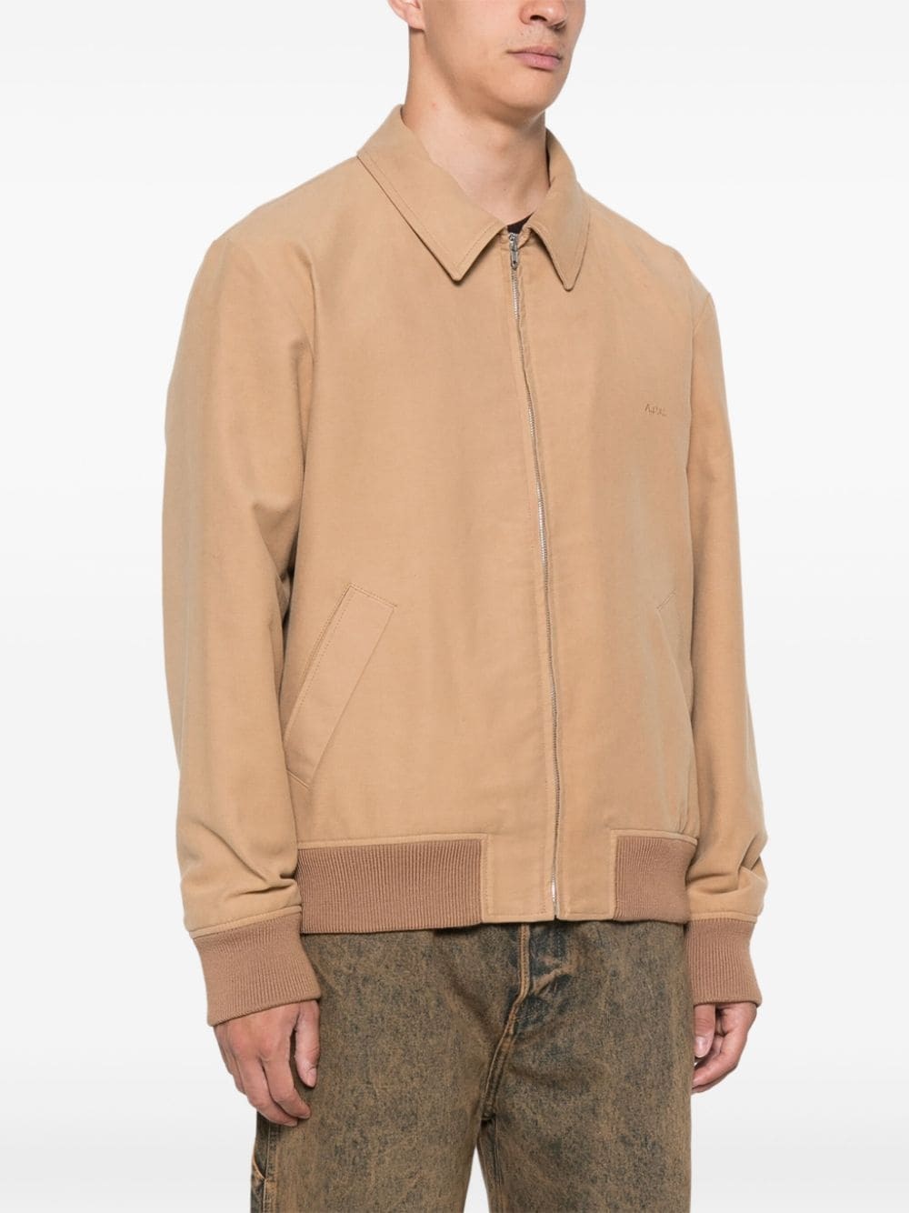 logo-embroidered jacket - 3