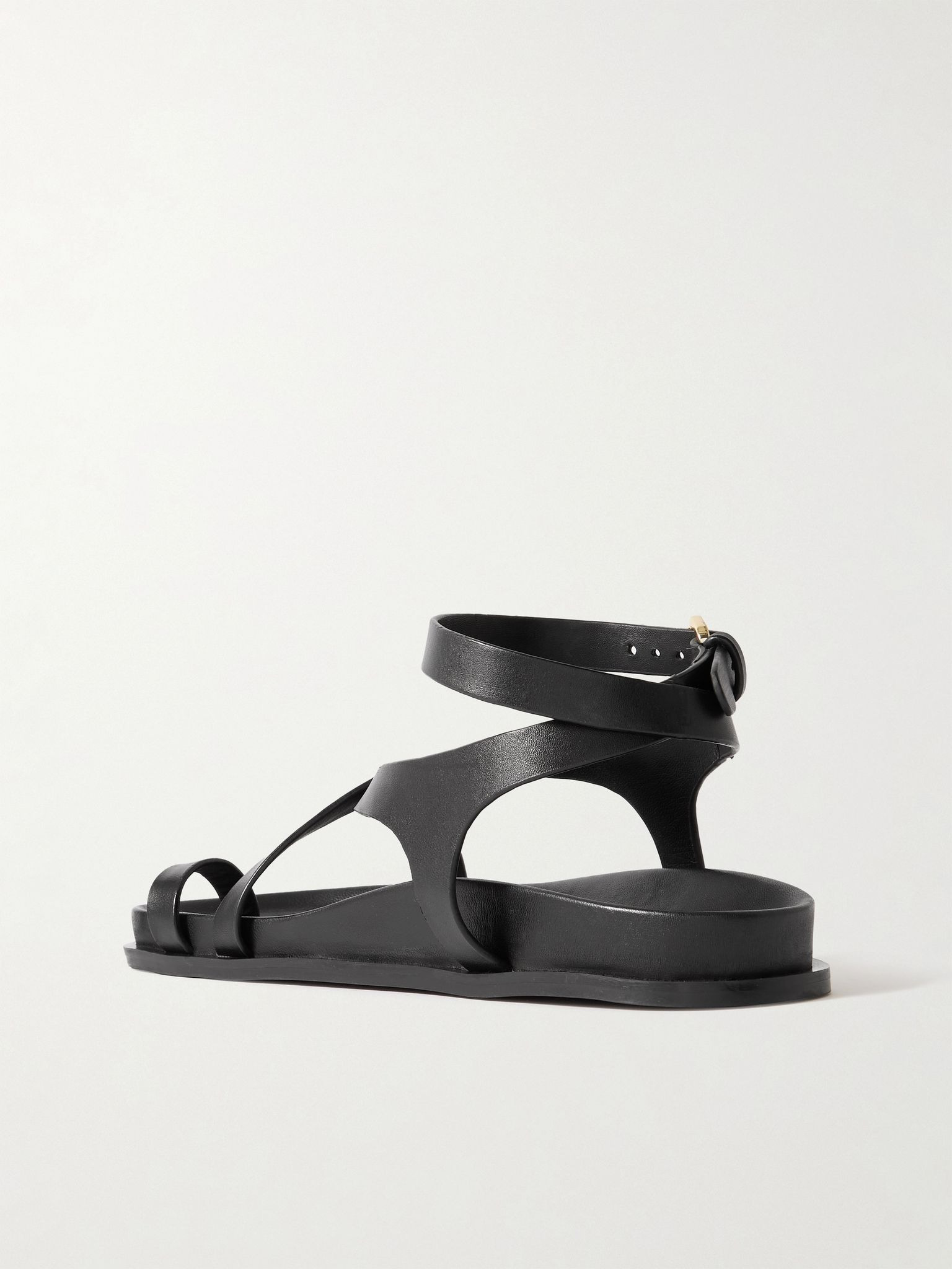 Jalen Slim leather sandals Black - 3