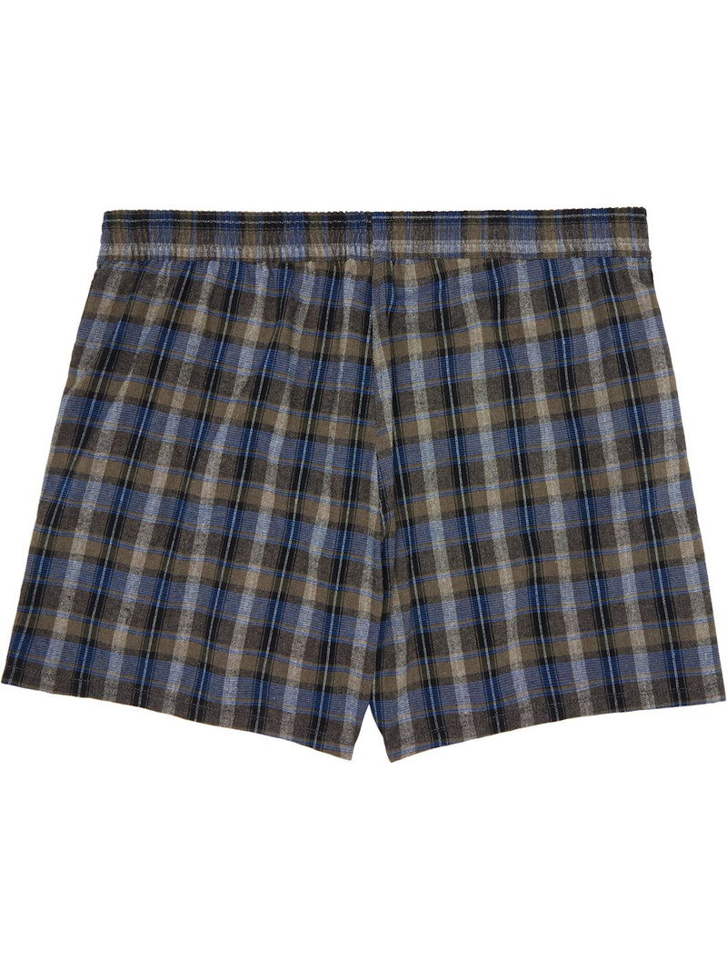 ERL Gray & Navy Plaid Boxer Shorts outlook