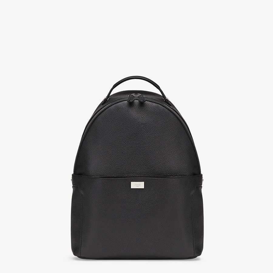 Black leather backpack - 2