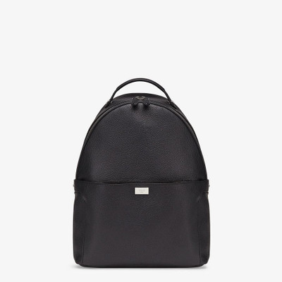 FENDI Black leather backpack outlook