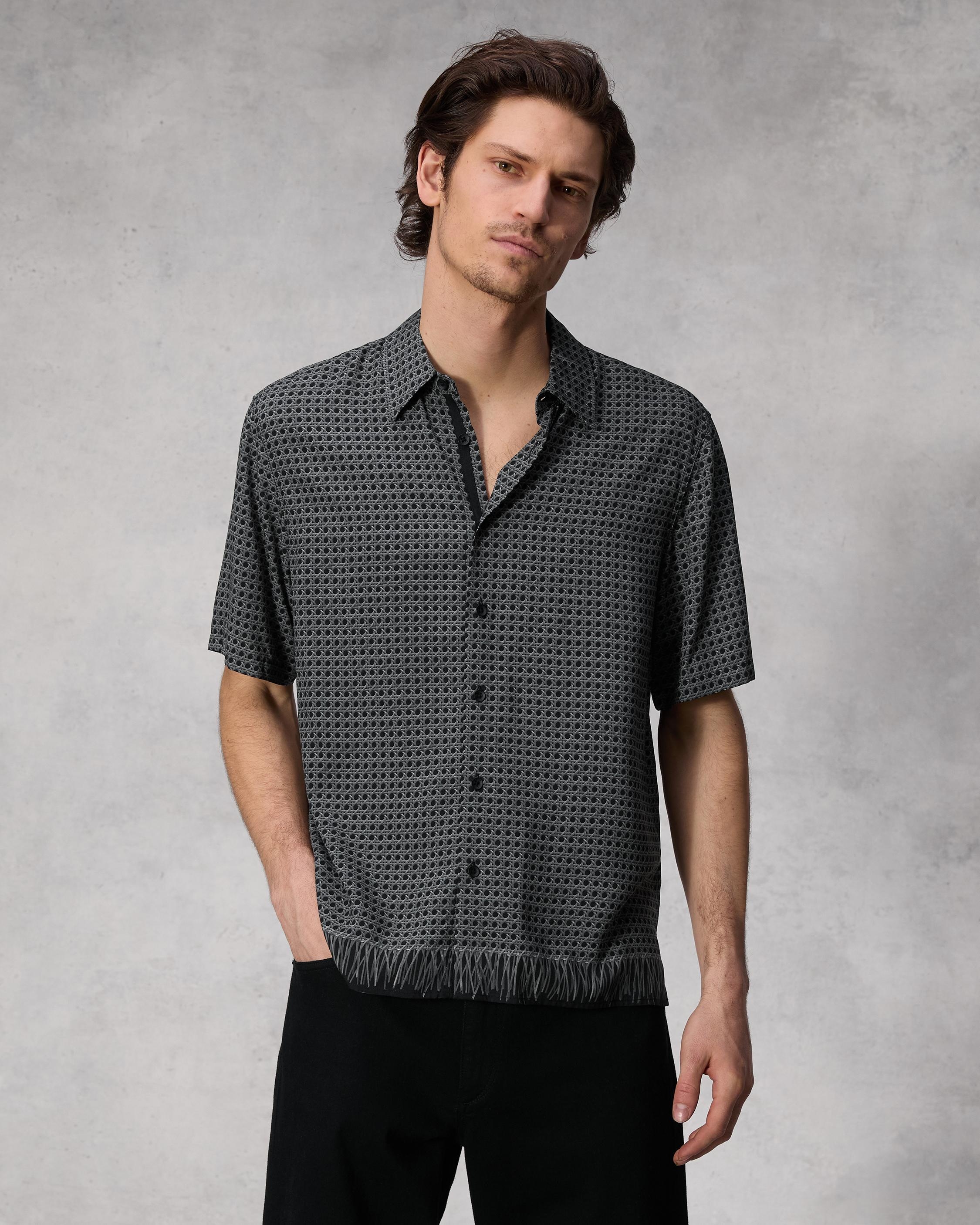 Dalton Printed Viscose Shirt
Relaxed Fit Button Down - 2