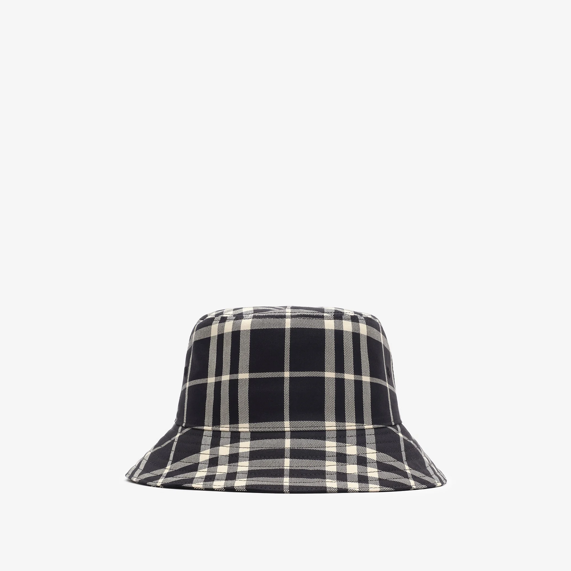 Check Cotton Bucket Hat - 1