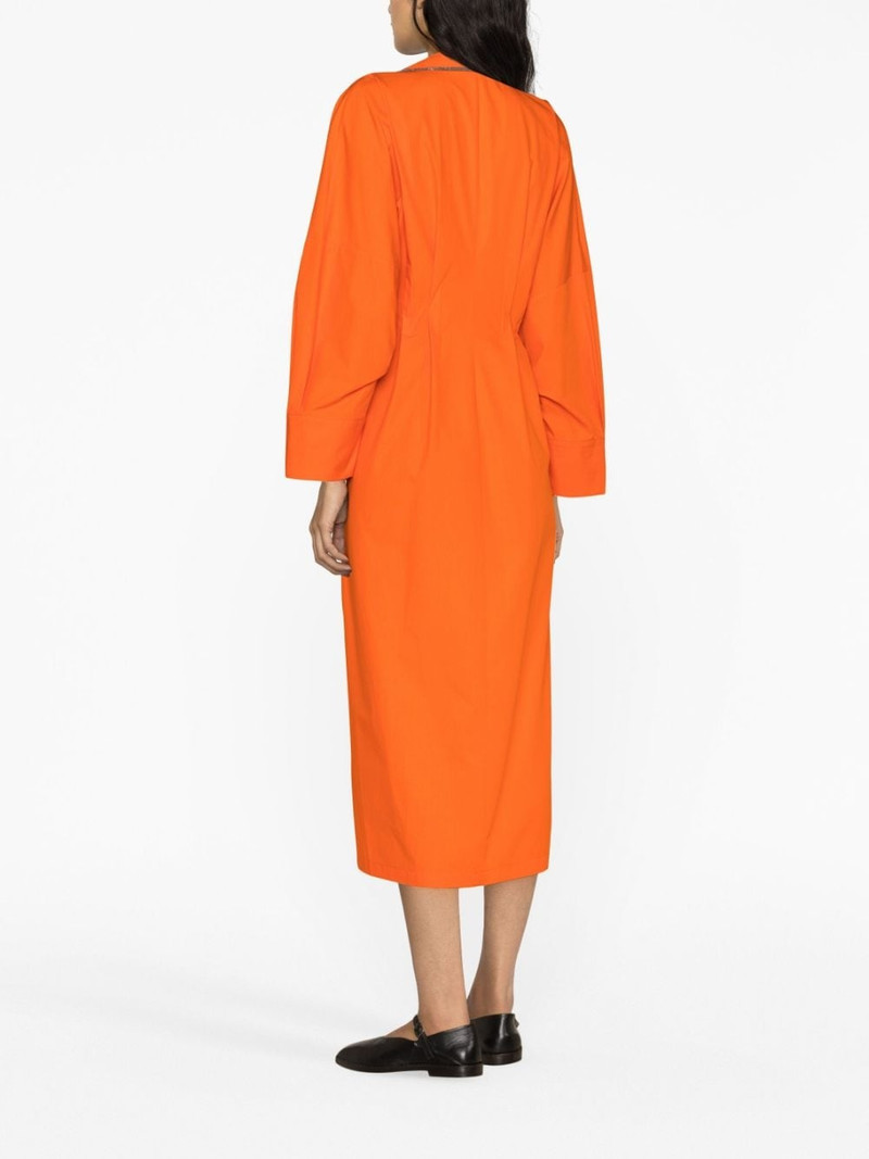 V-neck midi dress 4