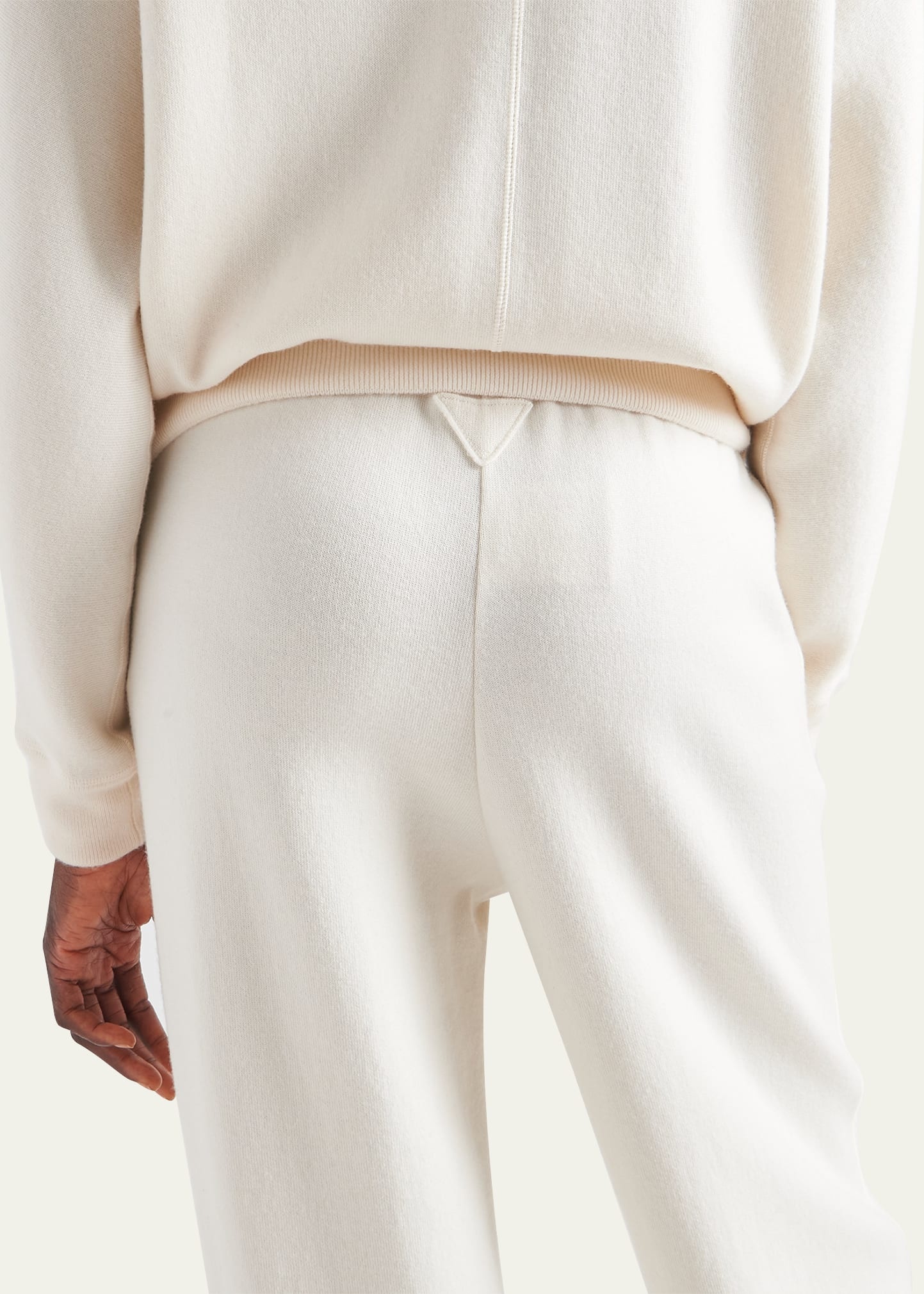Cashmere Jogger Pants with Logo Detail - 4