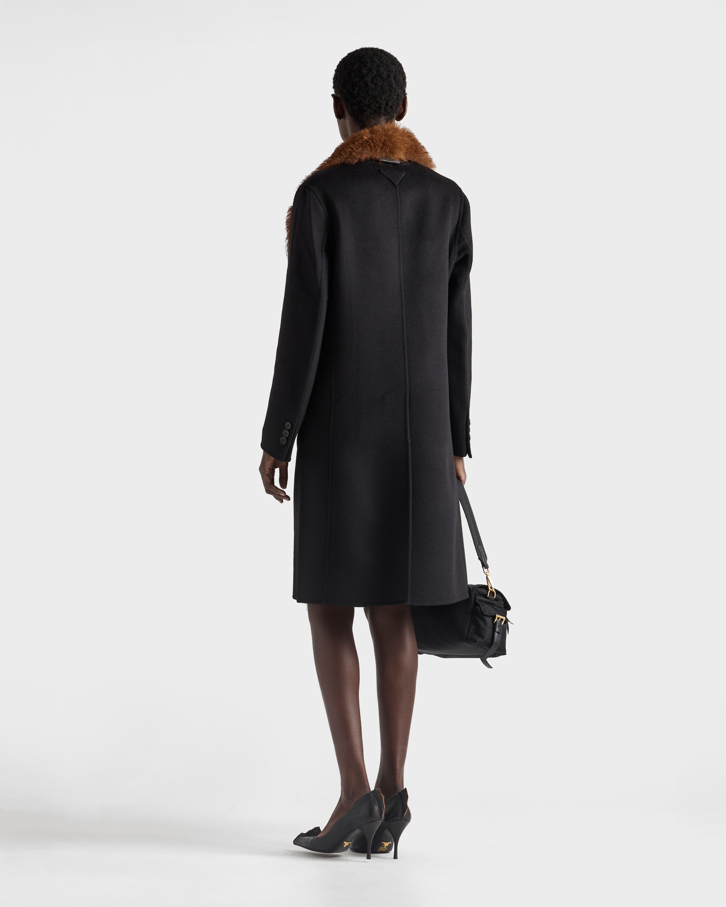 Double-breasted double cashwool coat - 5