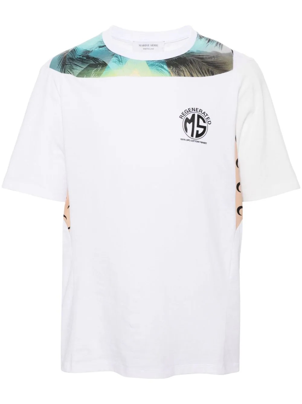 MARINE SERRE::Tシャツ:S[RESALE] Marine Serre Regenerated Graphic T-Shirt | club21 | REVERSIBLE