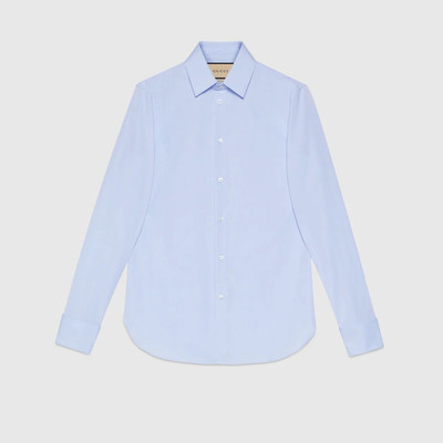 GUCCI Cotton poplin Cotton shirt with hidden Gucci labelshirt outlook