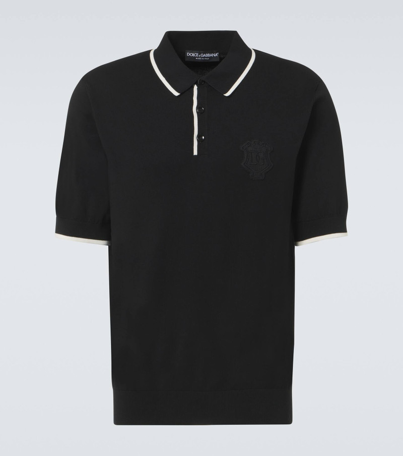 Logo cotton polo shirt 1
