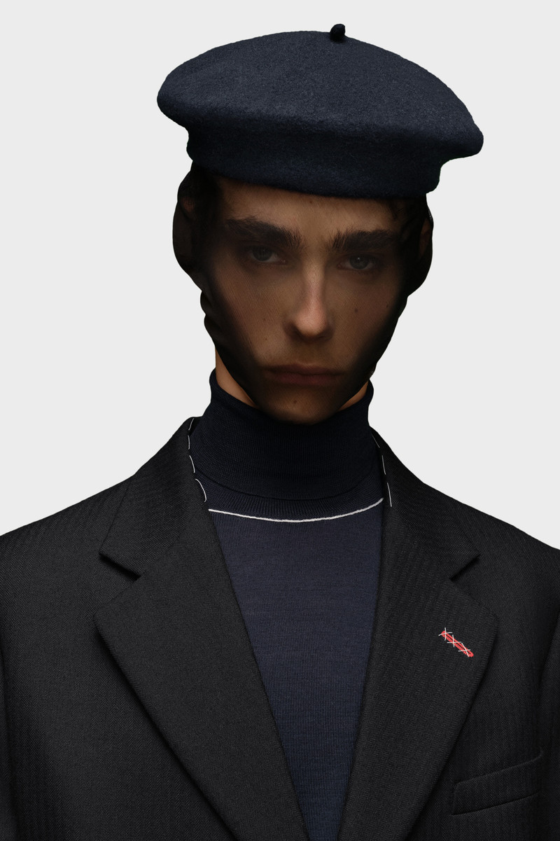 Maison Margiela Heavy wool beret outlook