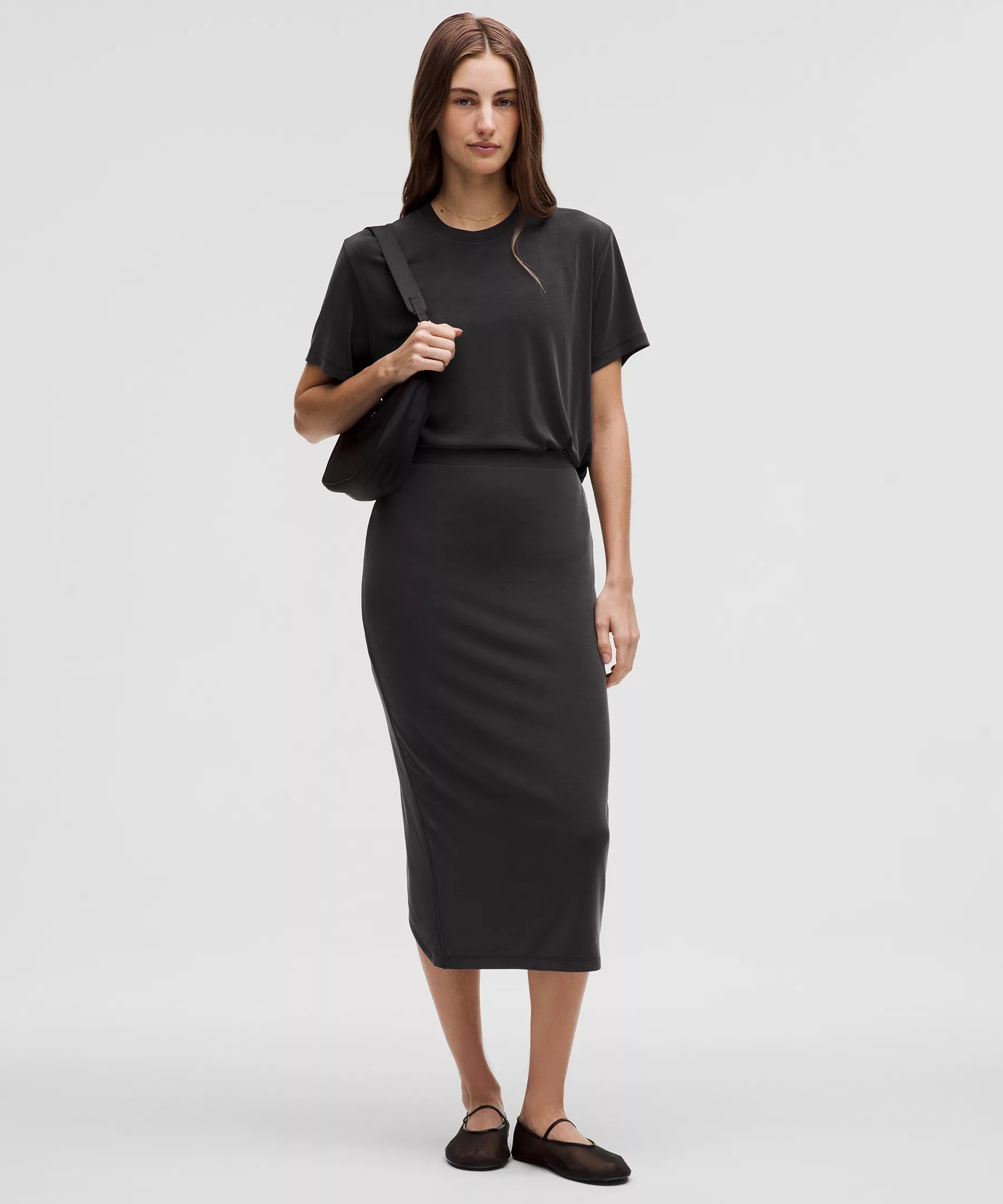Drapey Softstreme Column Midi Skirt - 2