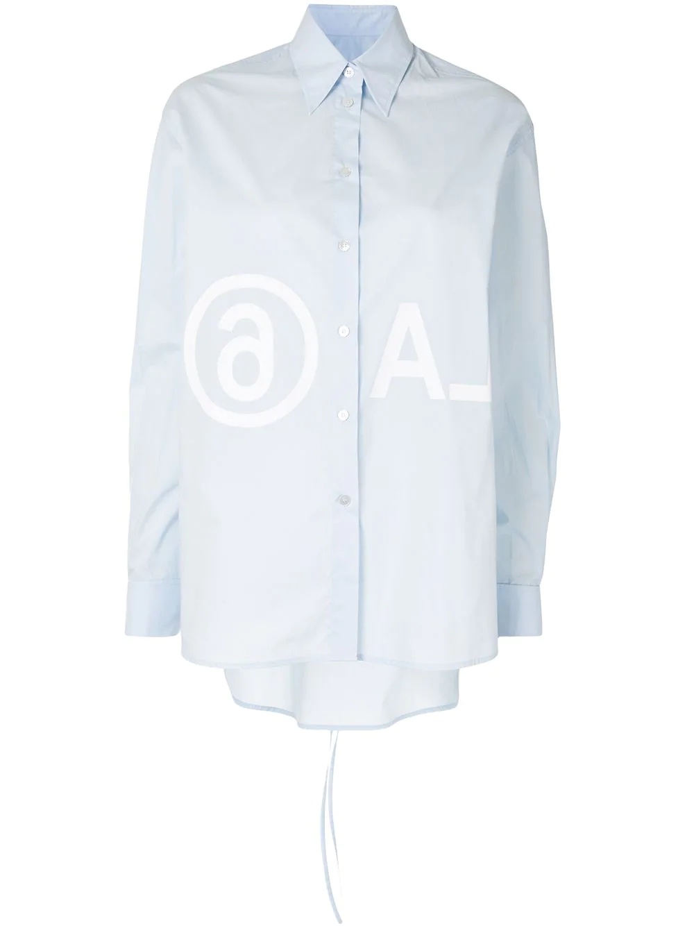 logo print shirt - 1