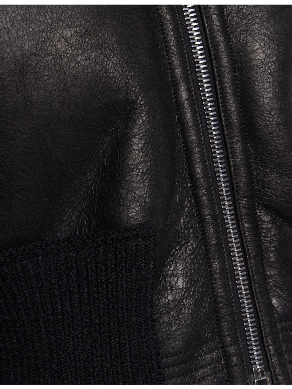 Exaggerated-Collar Cropped Shearling Jacket - 6