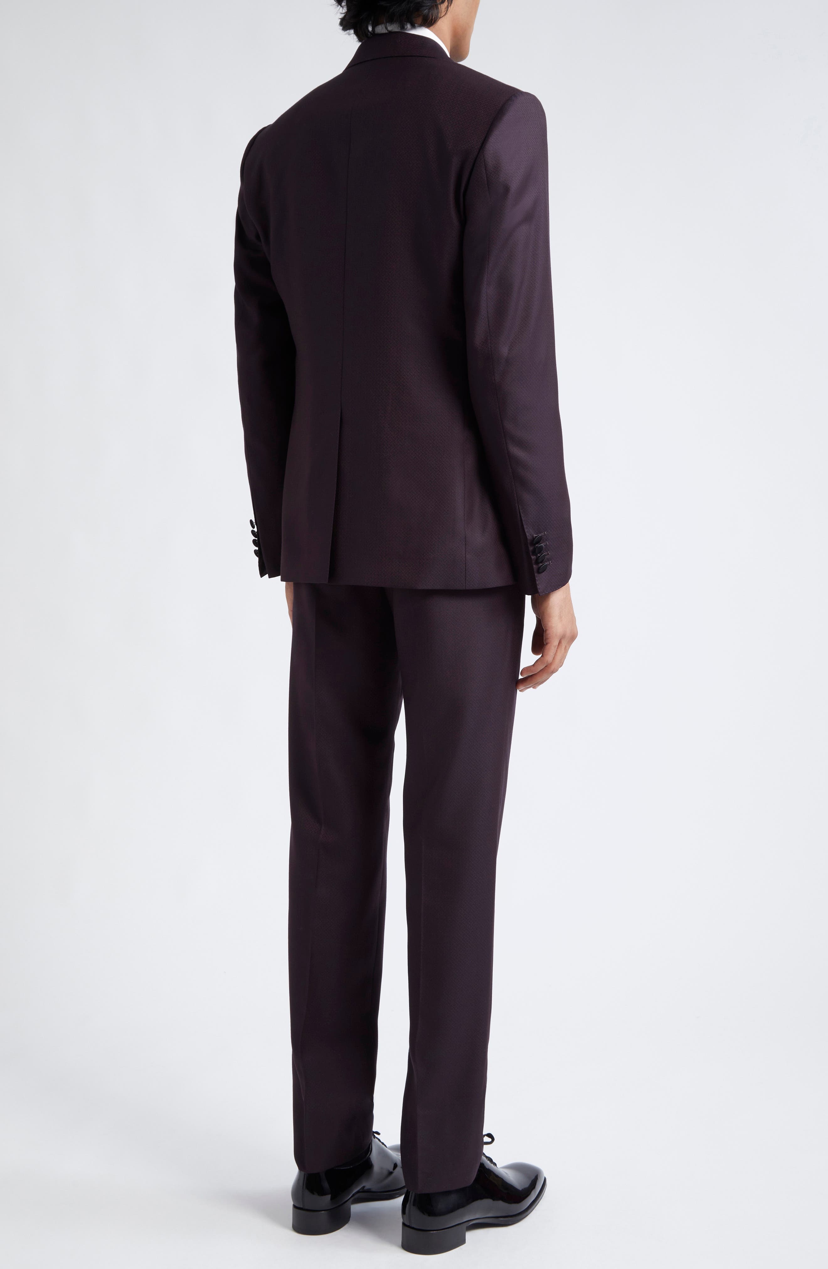 Dolce&Gabbana Maroon Wool Blend Tuxedo in Fantasia at Nordstrom - 2