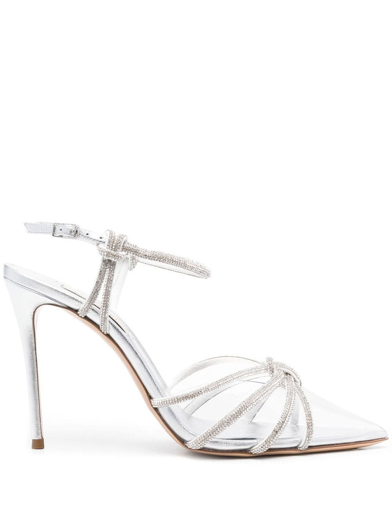 knot-detail 120mm sandals 1
