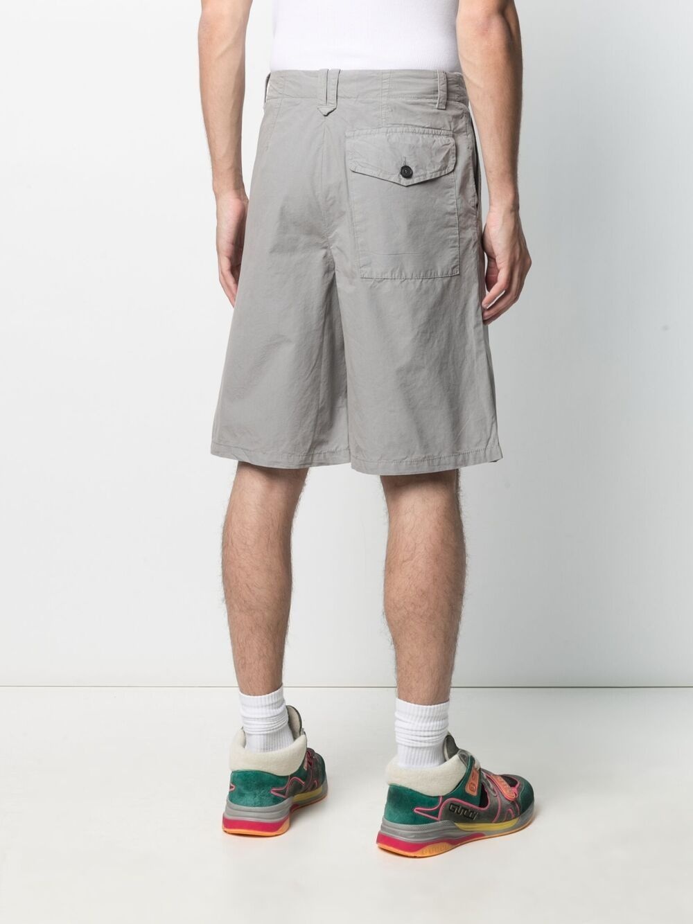 knee-length chino shorts - 4