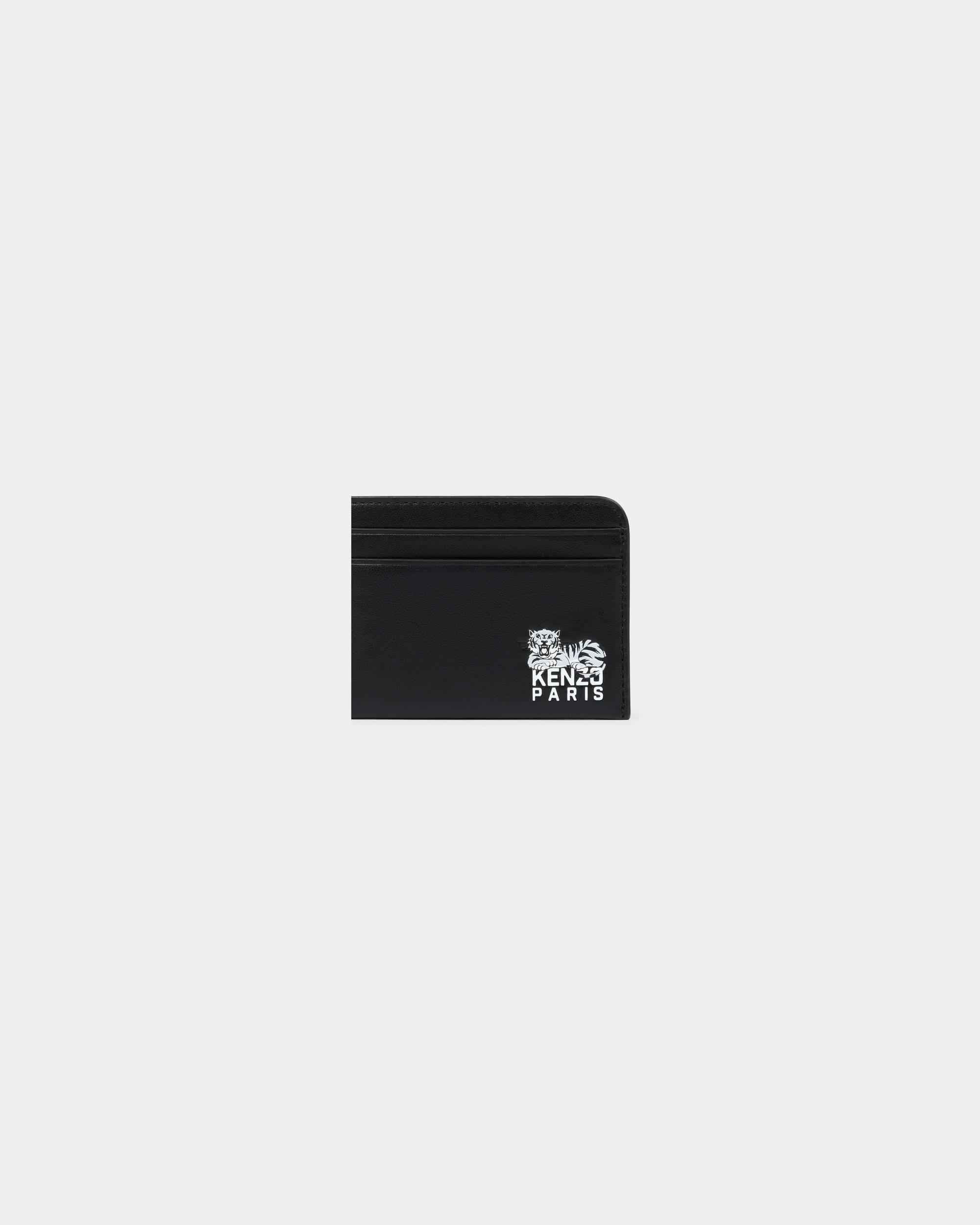'KENZO Happy Tiger' card holder in leather - 3
