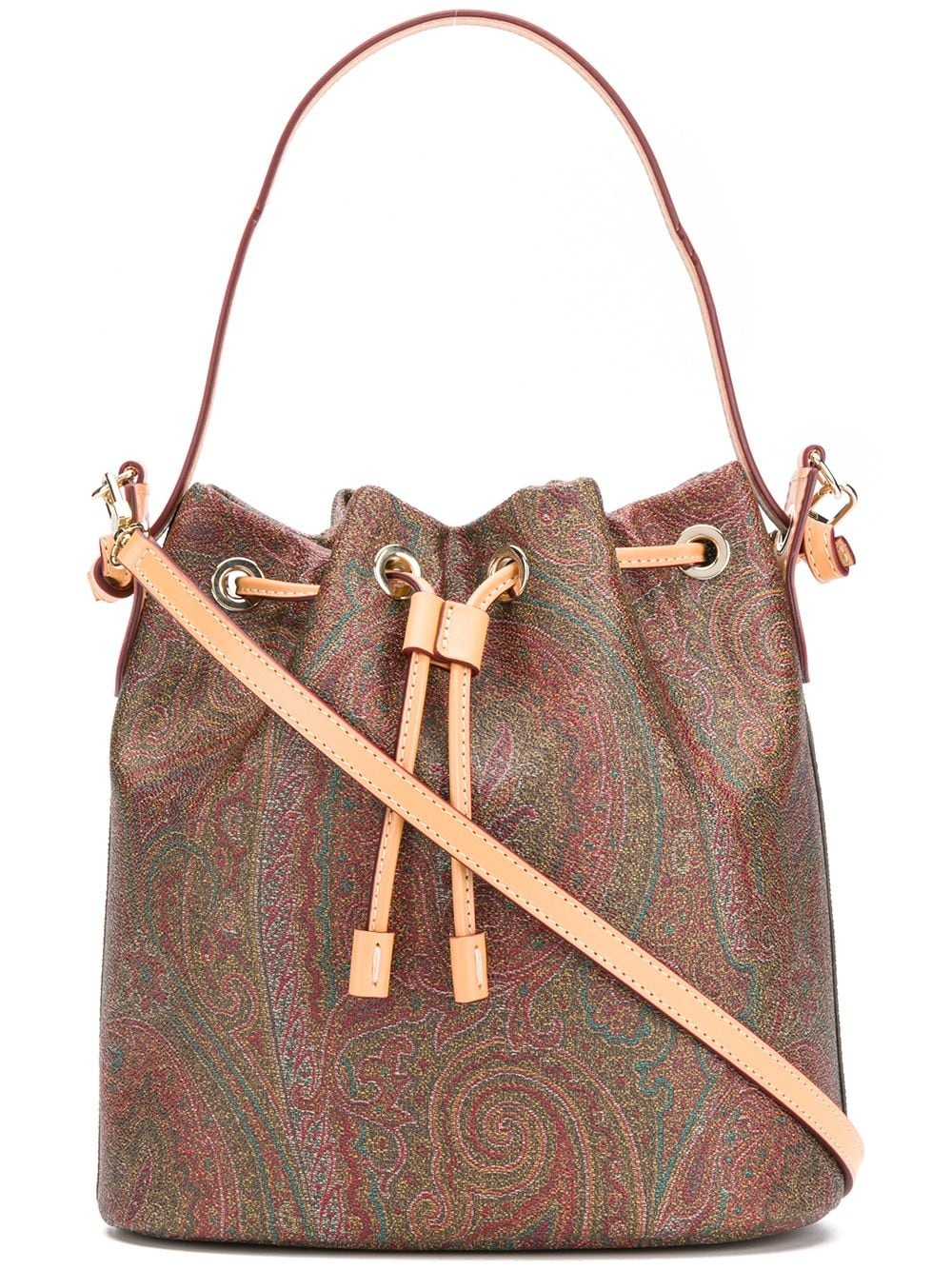 paisley-print bucket bag - 1