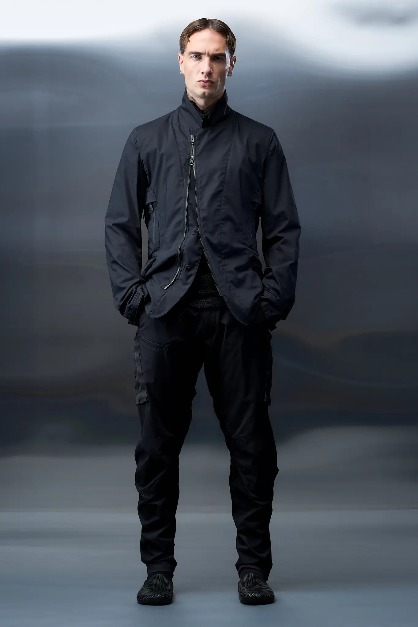 J29-CH Micro Twill Blazer Black - 13